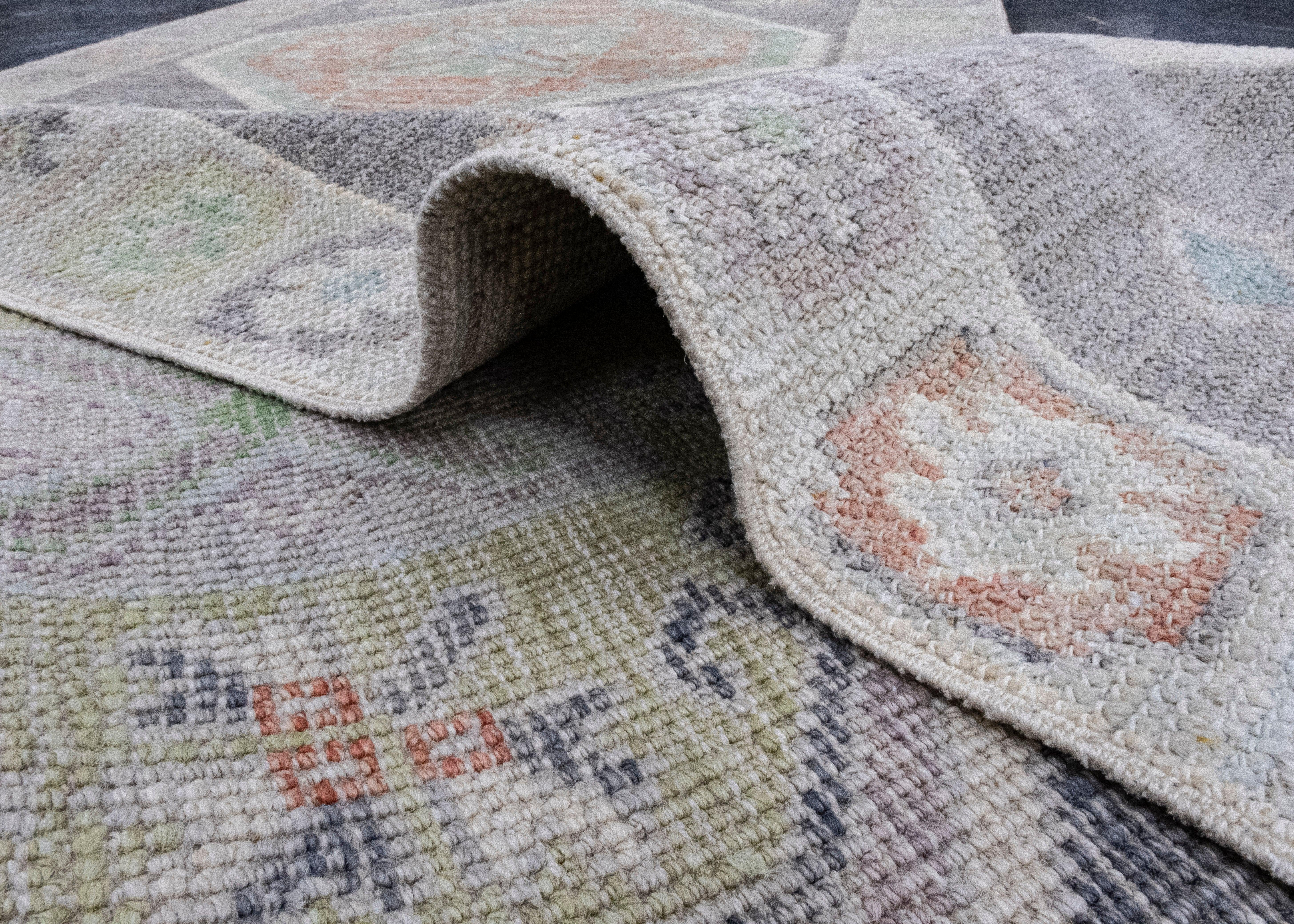 Turkish Oushak Runner Rug 2'11