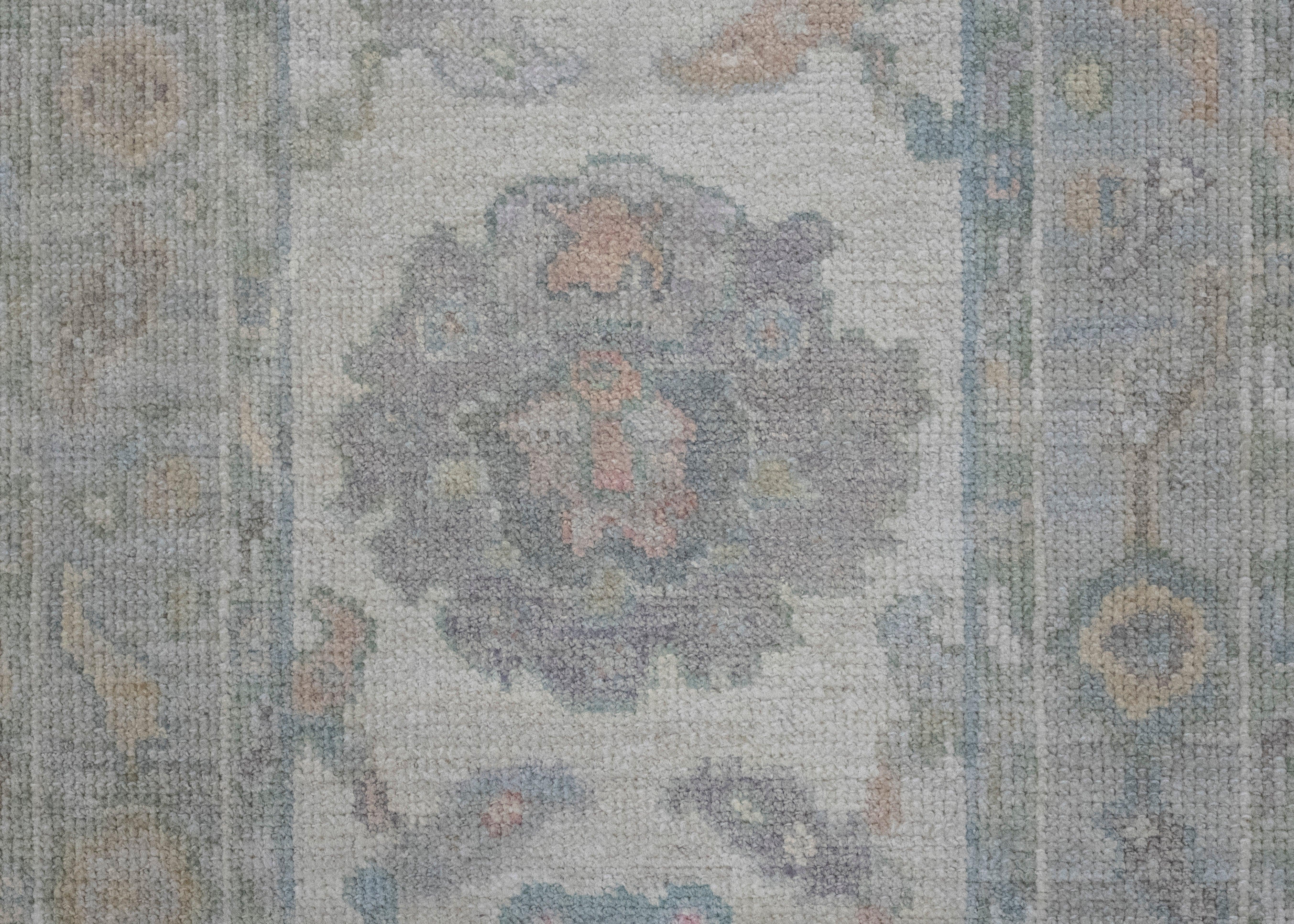 Contemporary Turkish Oushak Runner Rug 2'3