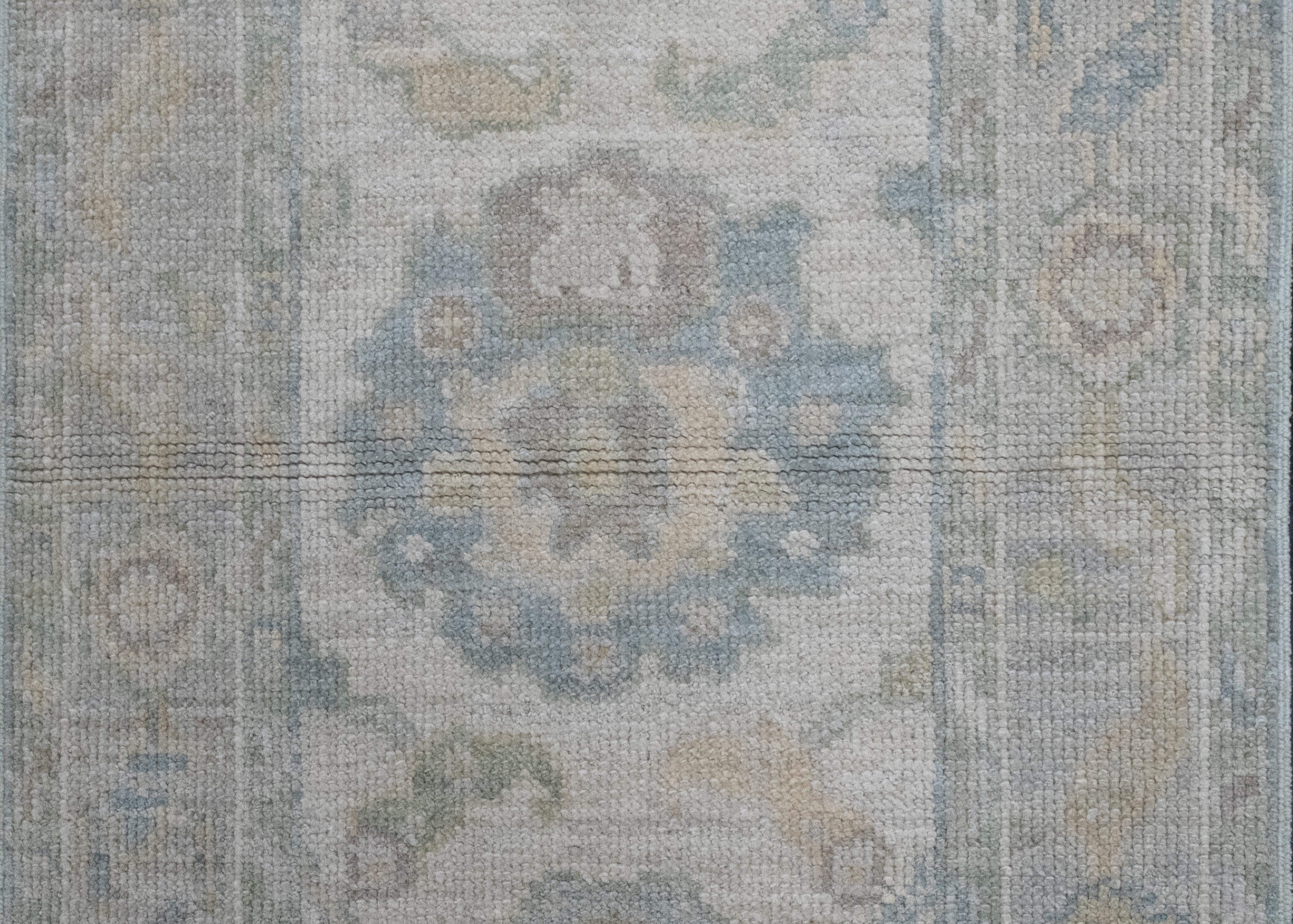 Turkish Oushak Runner Rug 2'3