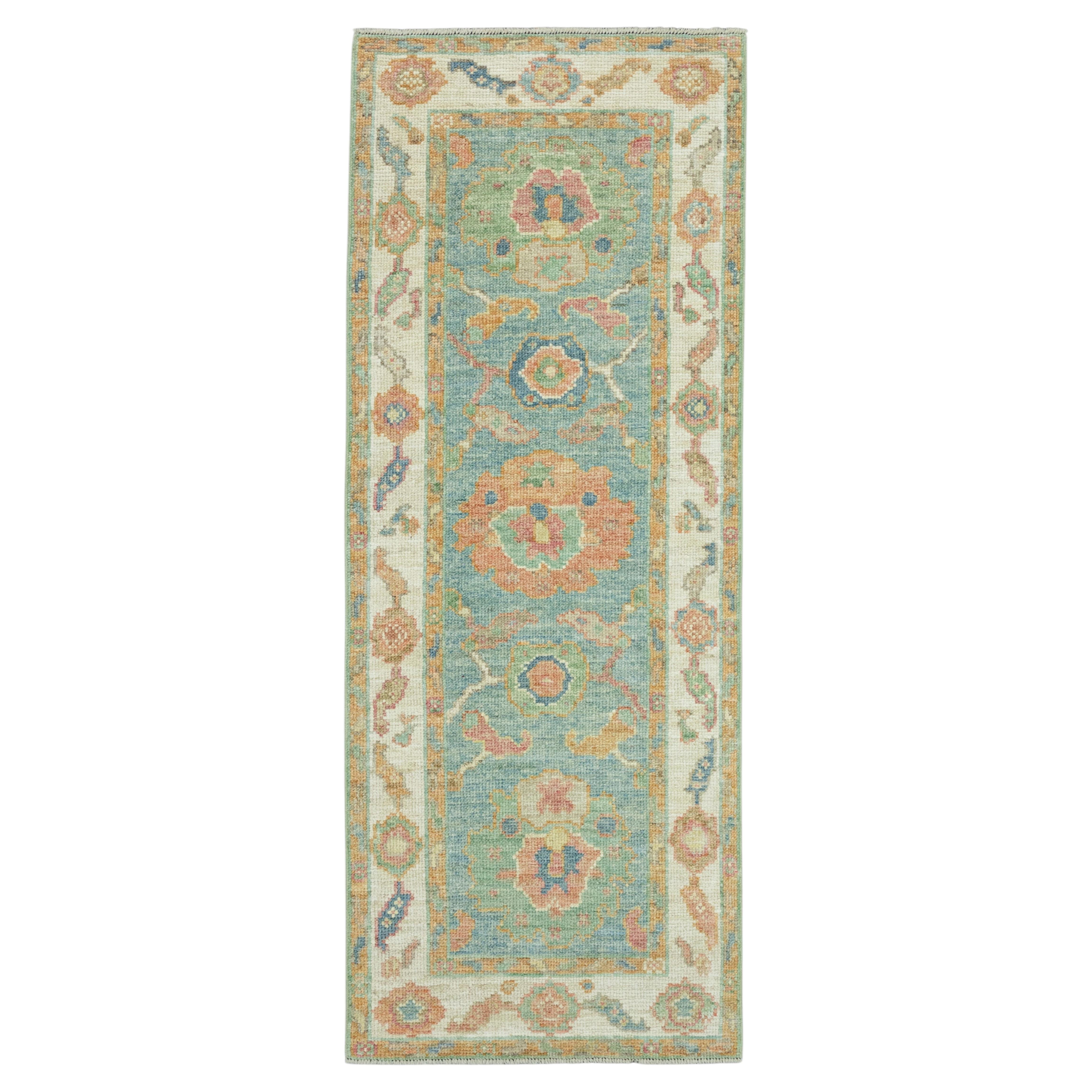 Tappeto turco Oushak da corridoio 70 cm x 180 cm #17506