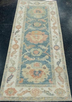 Turkish Oushak Runner Rug 2'4" x 5'8" #17449