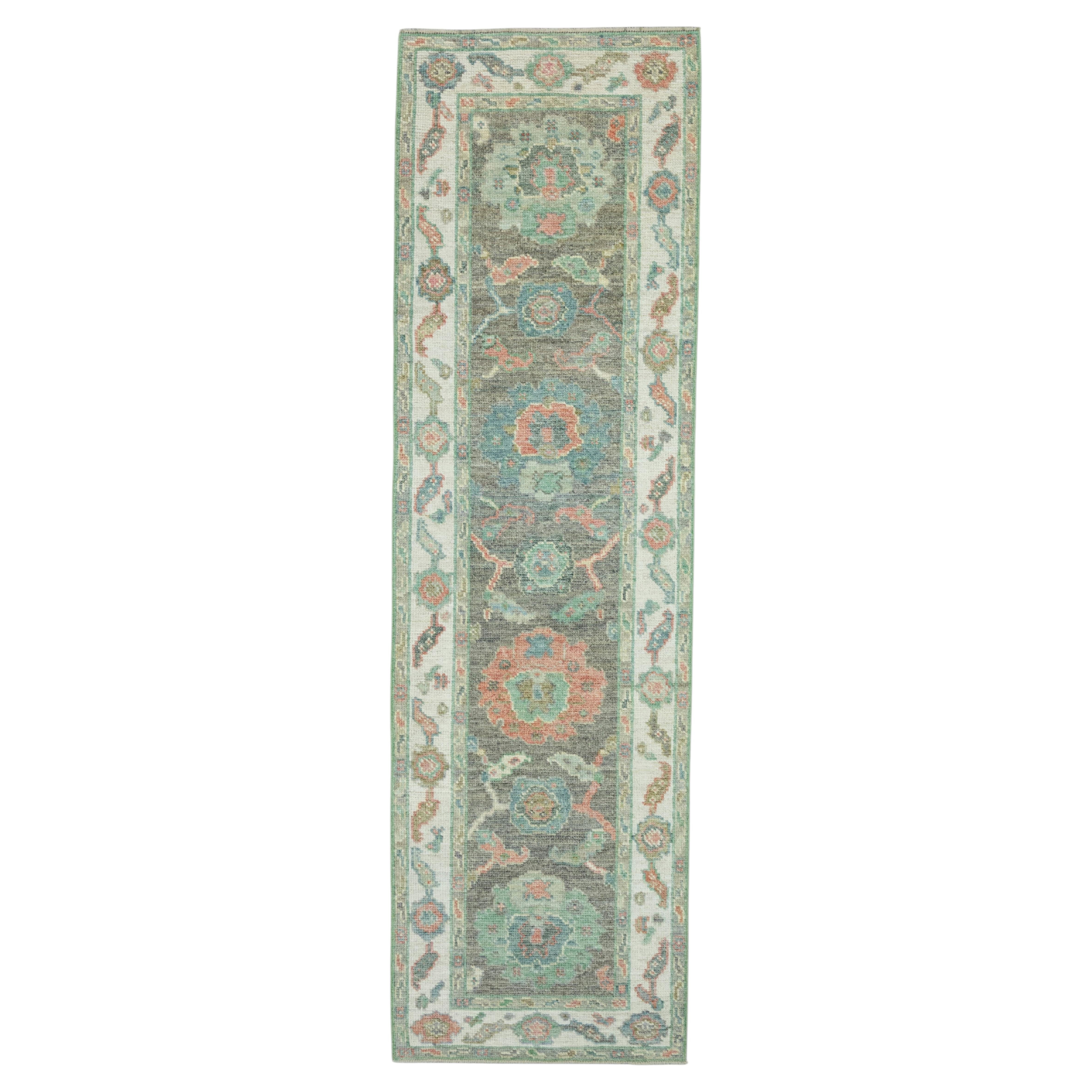 Turkish Oushak Runner Rug 2'4" x 7'10" #17549