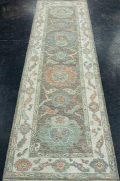Turkish Oushak Runner Rug 2'4" x 7'10" #17550