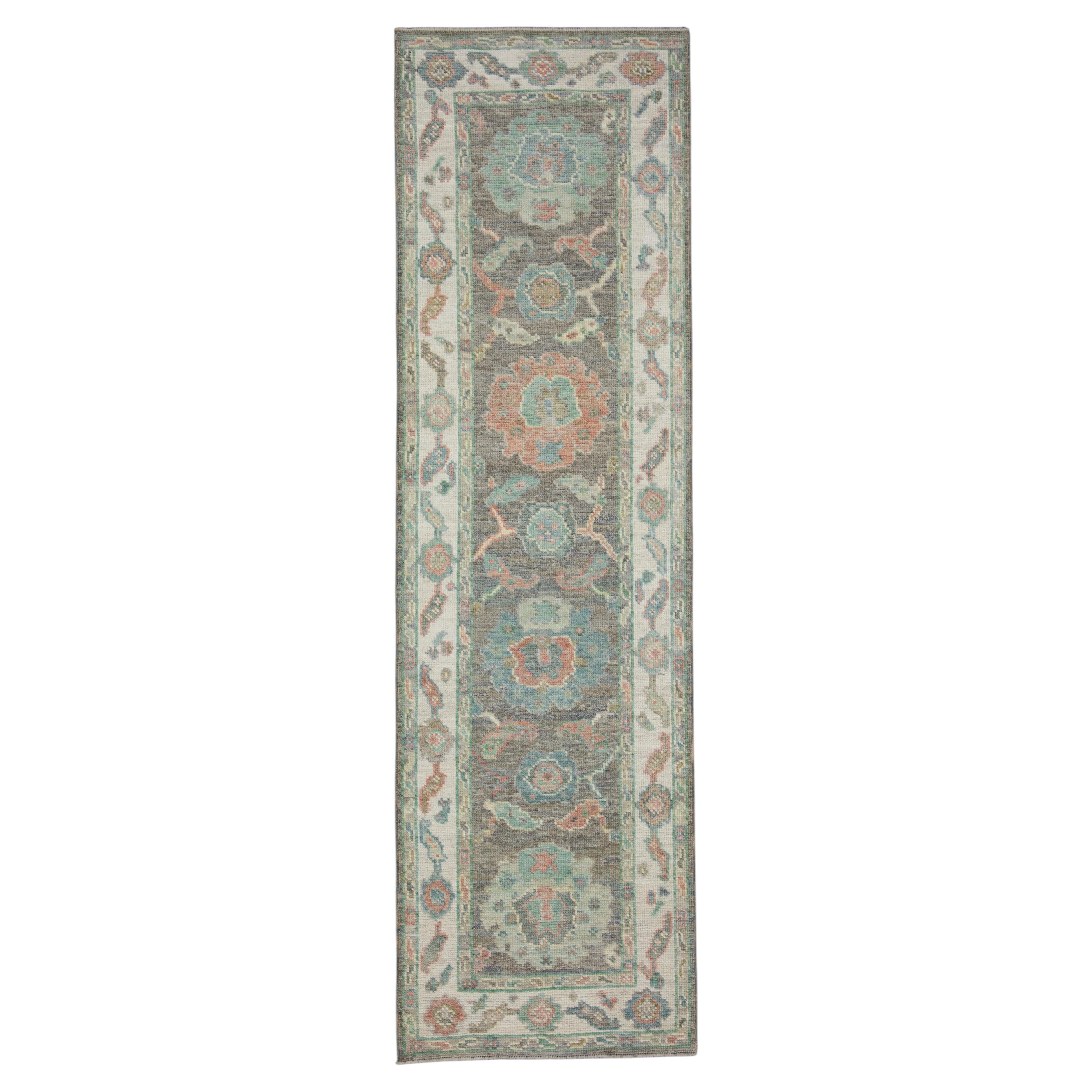 Turkish Oushak Runner Rug 2'4" x 7'10" #17550
