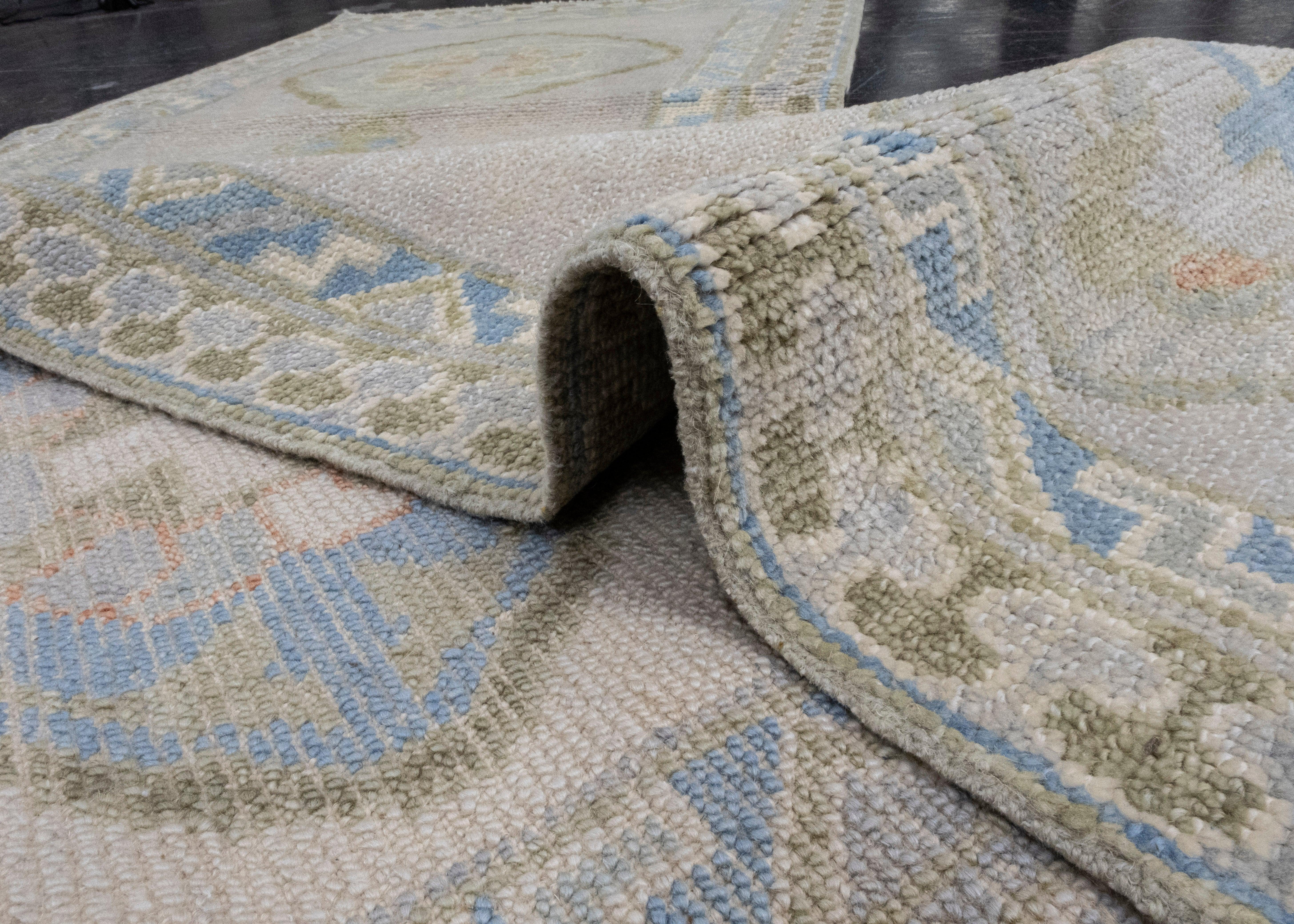 Türkischer Oushak Läufer Teppich 2'5