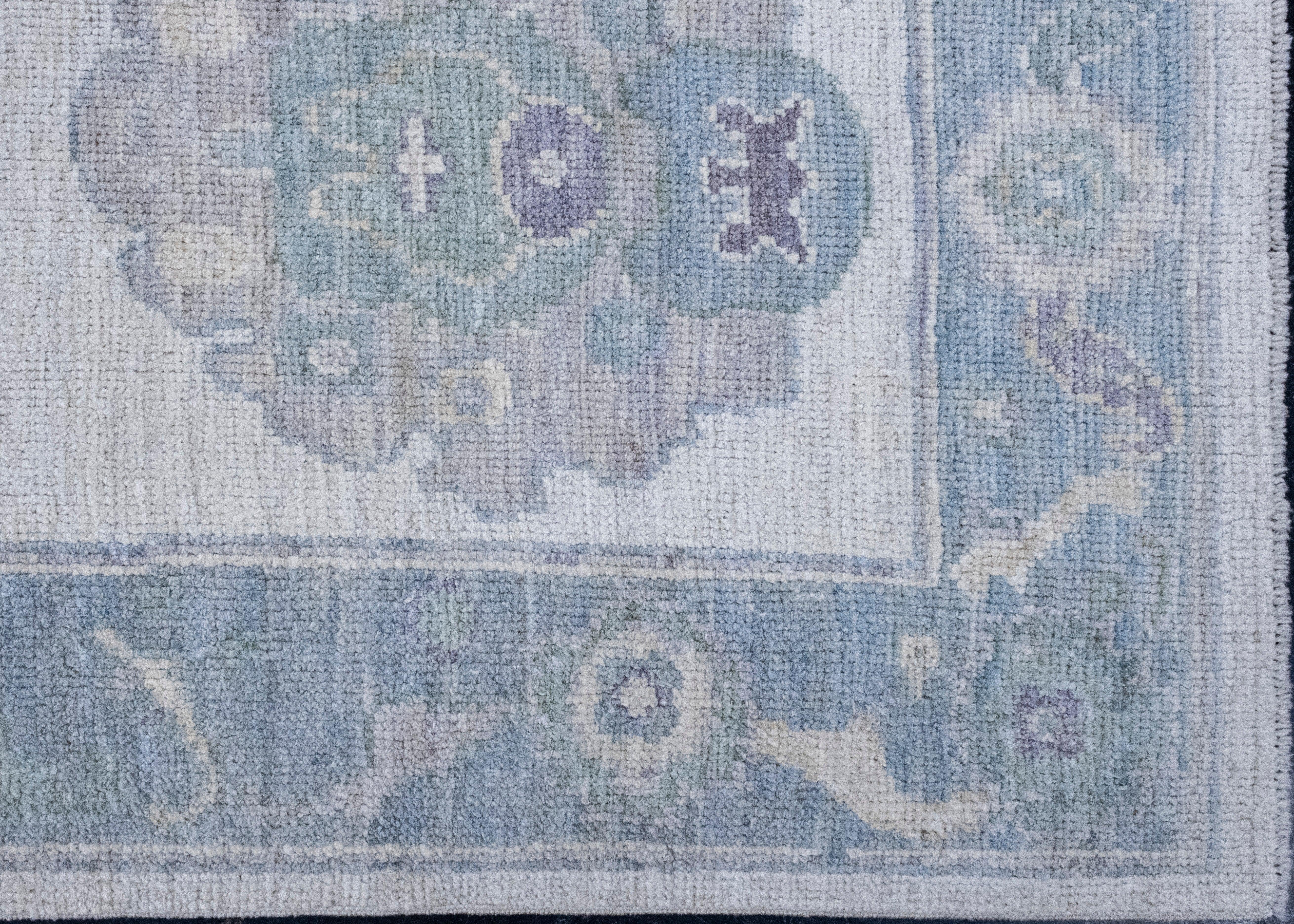 XXI secolo e contemporaneo Tappeto Oushak Runner Turco 2'8