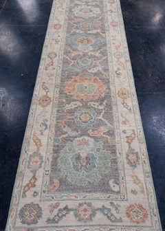 Turkish Oushak Runner Rug 2'8" x 12'1" #16252