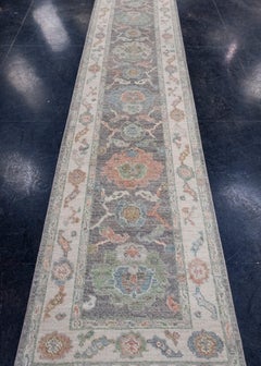 Turkish Oushak Runner Rug 2'8" x 14'3" #16339