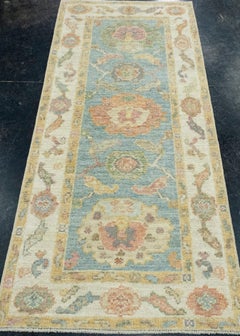 Turkish Oushak Runner Rug 2'8" x 6'2" #17423