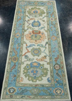 Turkish Oushak Runner Rug 2'8" x 6'3" #17071