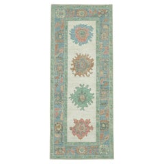 Alfombra turca de pasillo Oushak, 86 cm x 200 cm, n.º 17486
