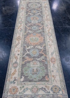 Turkish Oushak Runner Rug 2'8" x 8'2" #16270