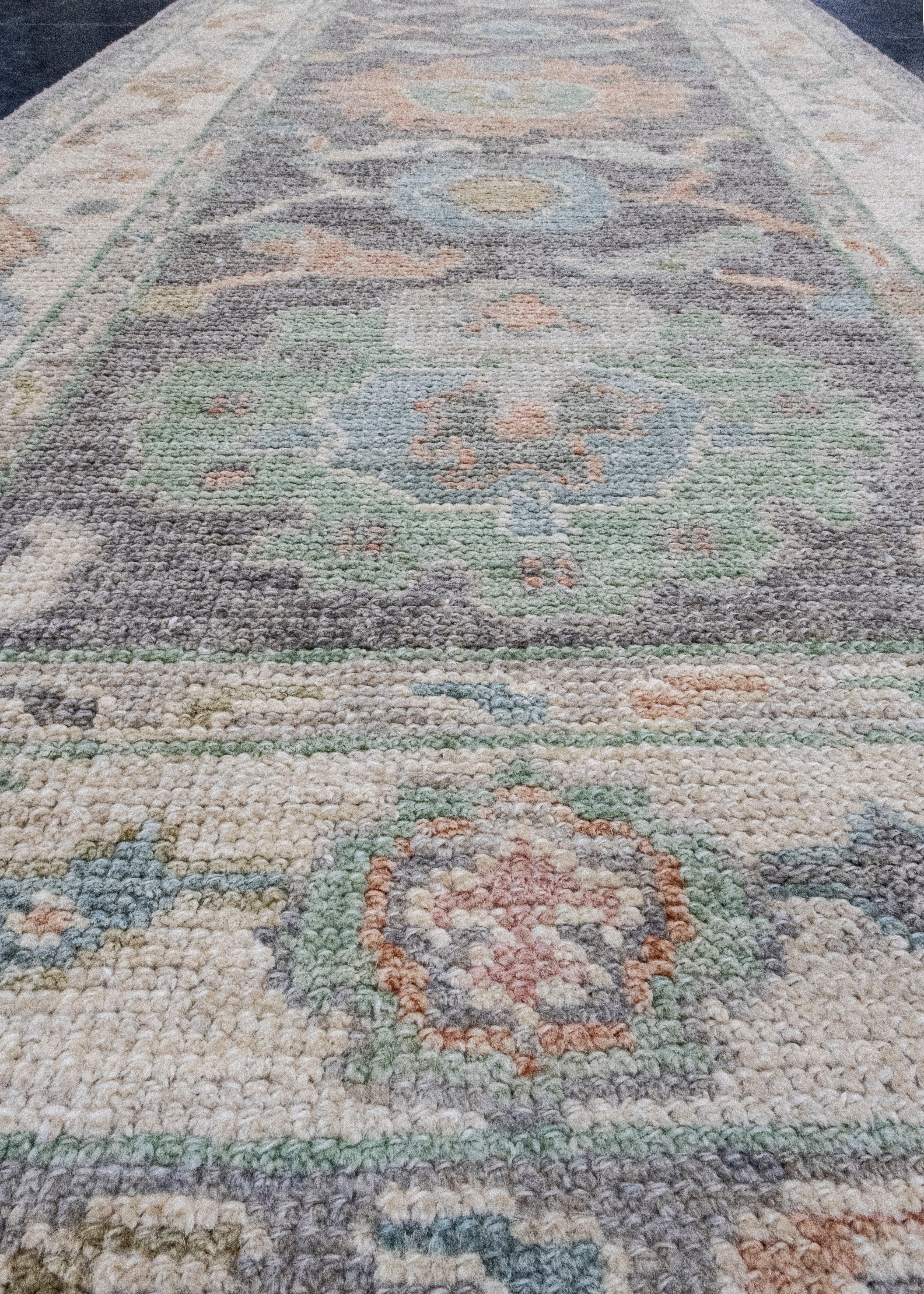 Lana Tappeto Oushak Runner turco 2'8