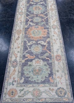 Turkish Oushak Runner Rug 2'8" x 8'2" #16422