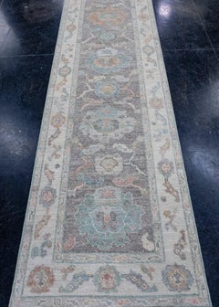 Turkish Oushak Runner Rug 2'9" x 10' #16191