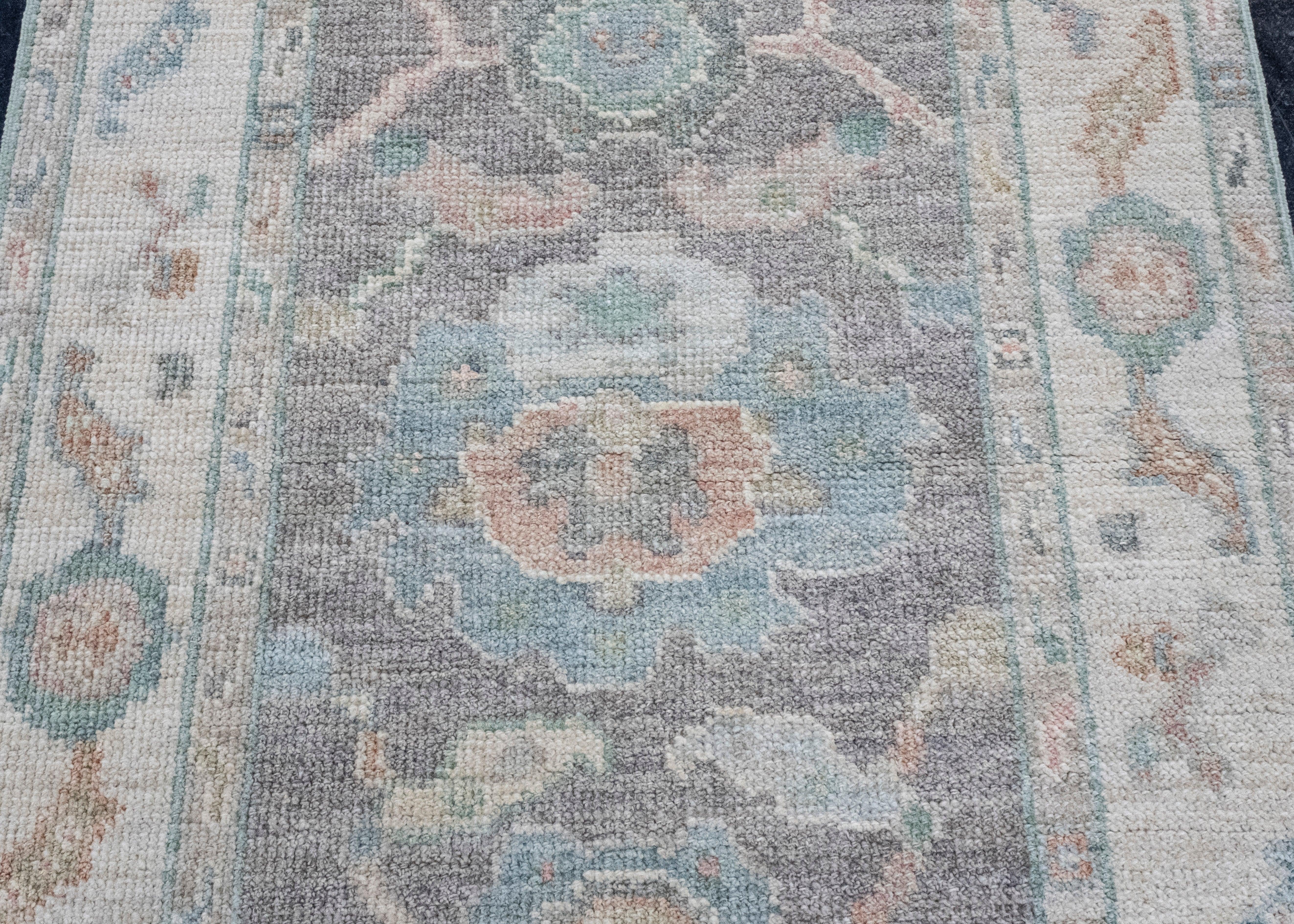 Tappeto Oushak Runner turco 2'9