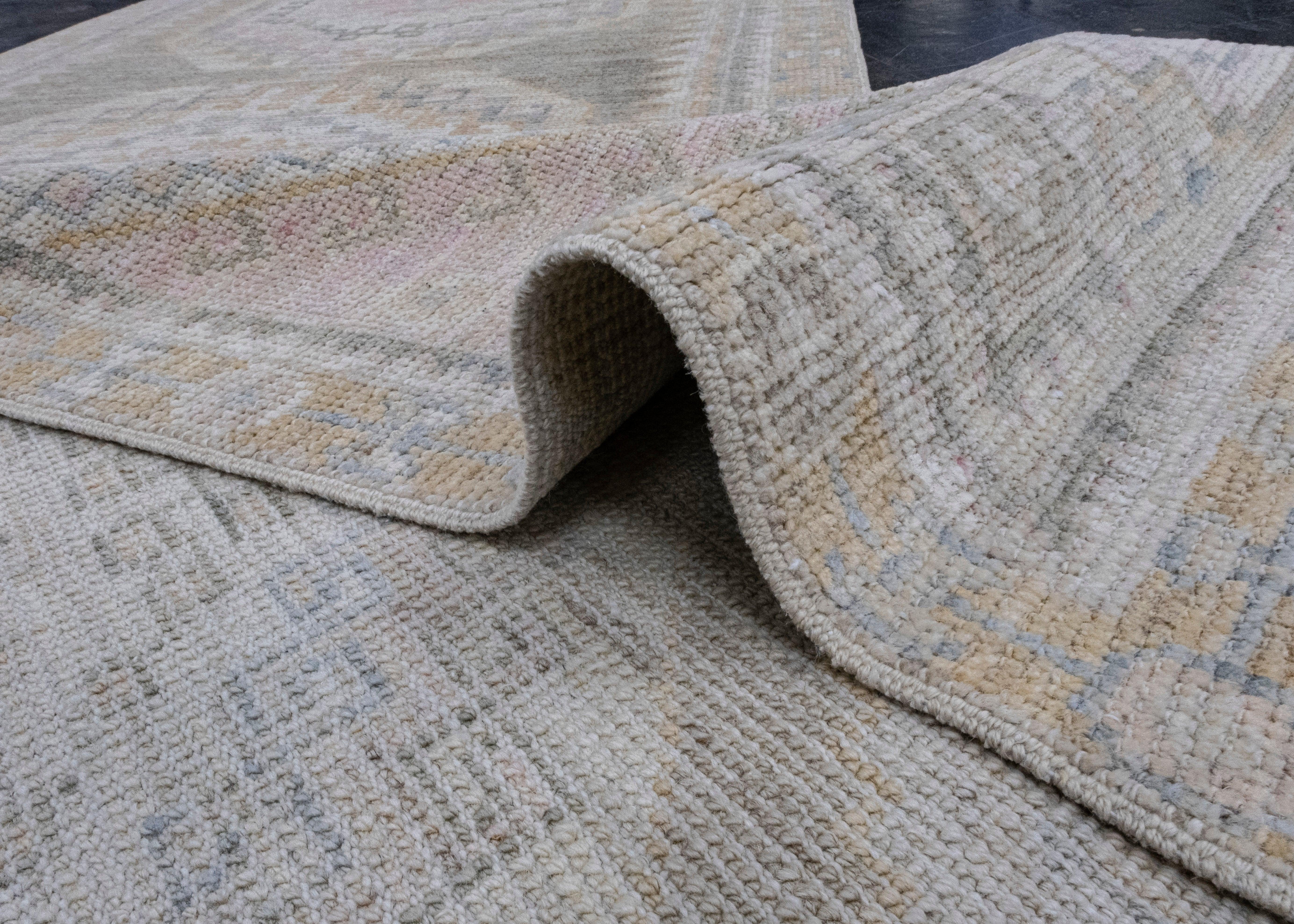 Tappeto Oushak Runner turco 2'9
