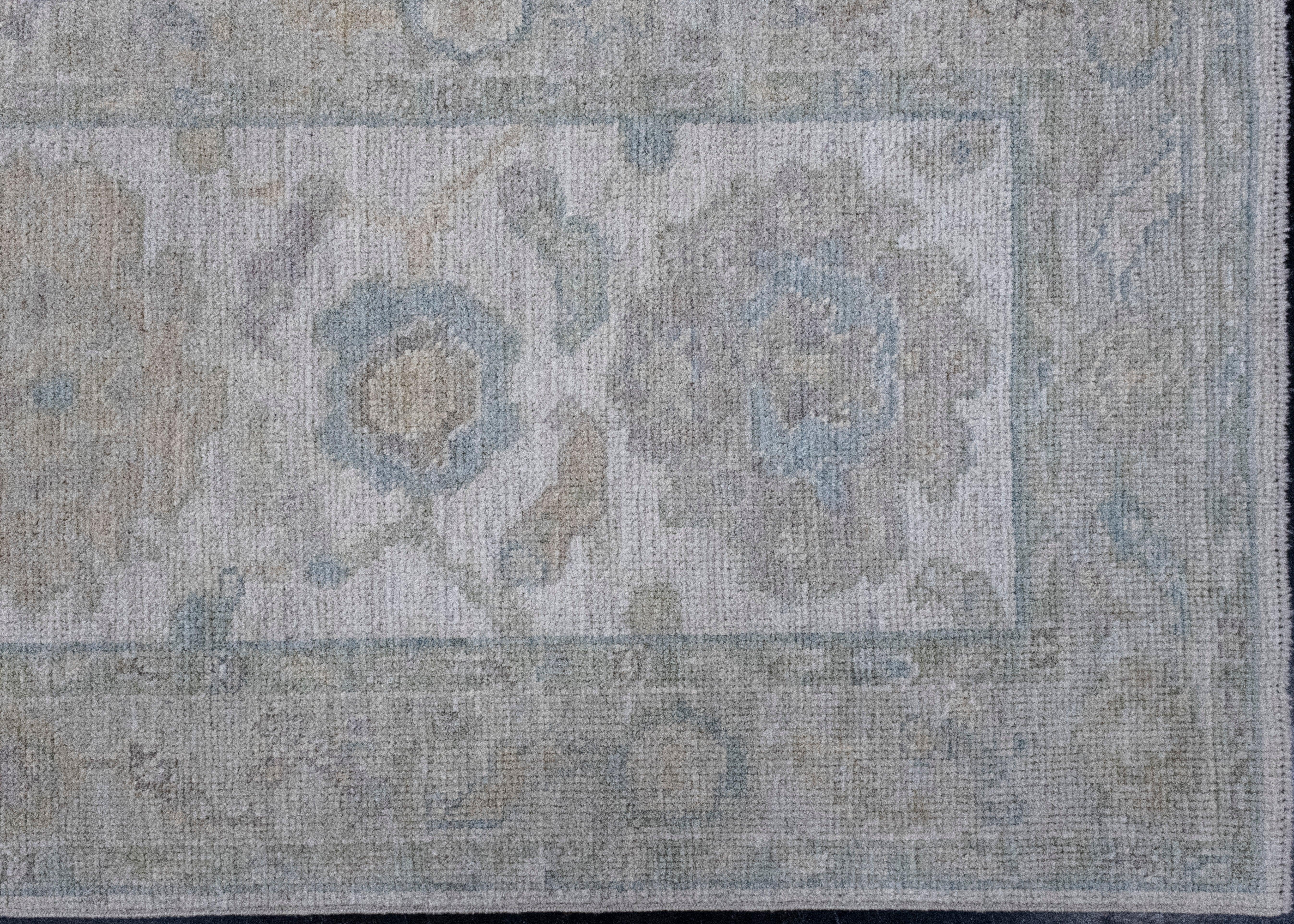 Turkish Oushak Runner Rug 2'9