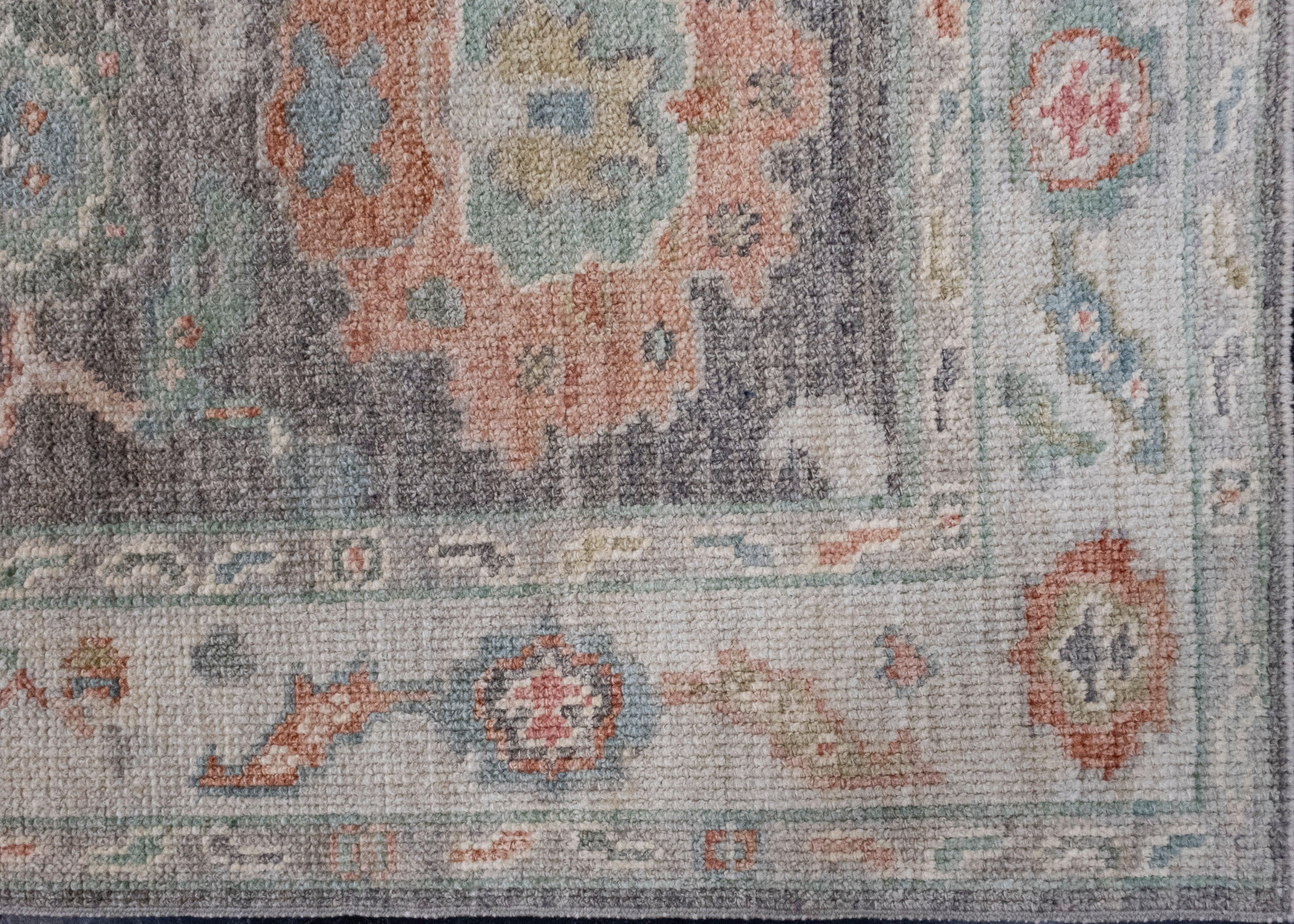 Turkish Oushak Runner Rug 2'9
