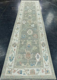 Turkish Oushak Runner Rug 2'9" x 12'5" #17778