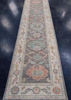Turkish Oushak Runner Rug 2'9" x 12'6" #16011