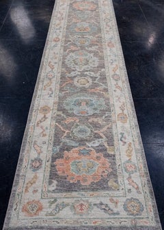Turkish Oushak Runner Rug 2'9" x 12'6" #16012