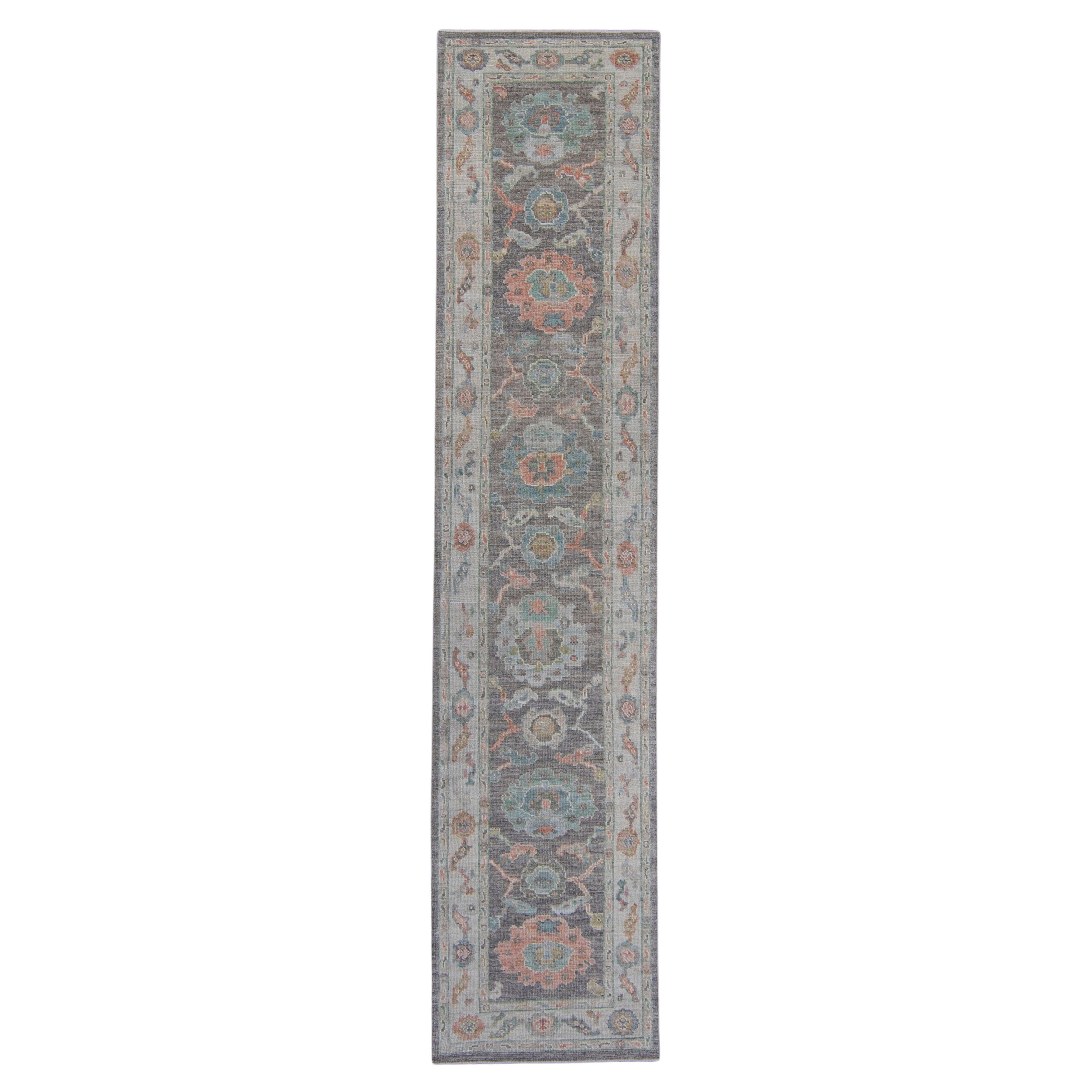 Tappeto Oushak Runner Turco 2'9" x 12'6" #16012 in vendita