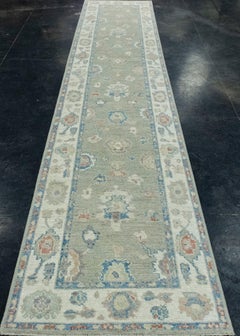 Turkish Oushak Runner Rug 2'9" x 14'1" #17706