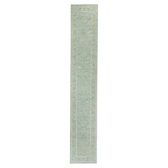 Alfombra turca de pasillo Oushak, 84 cm x 497 cm, n.º 17818