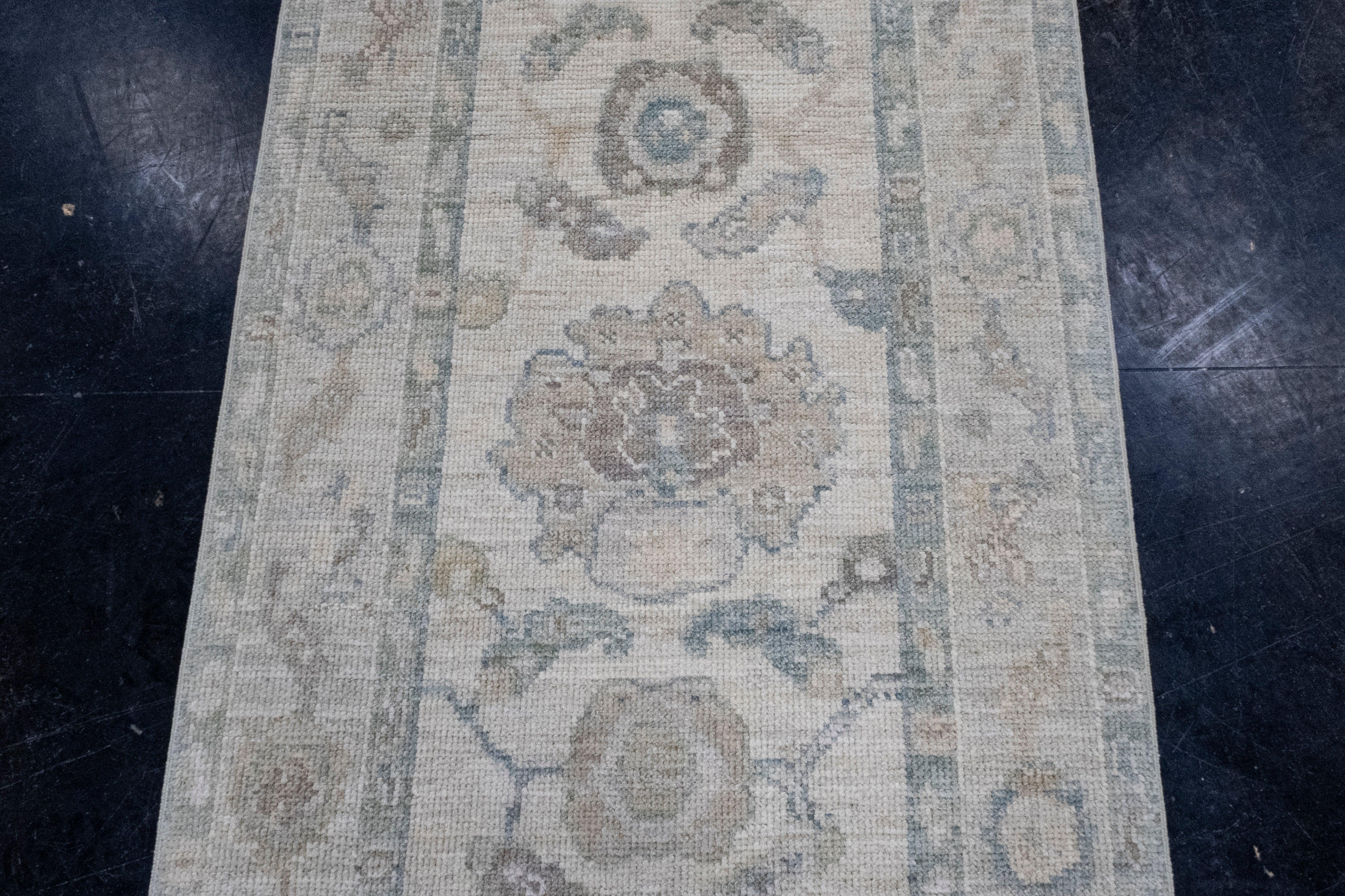 Tappeto Oushak Runner turco 2'9