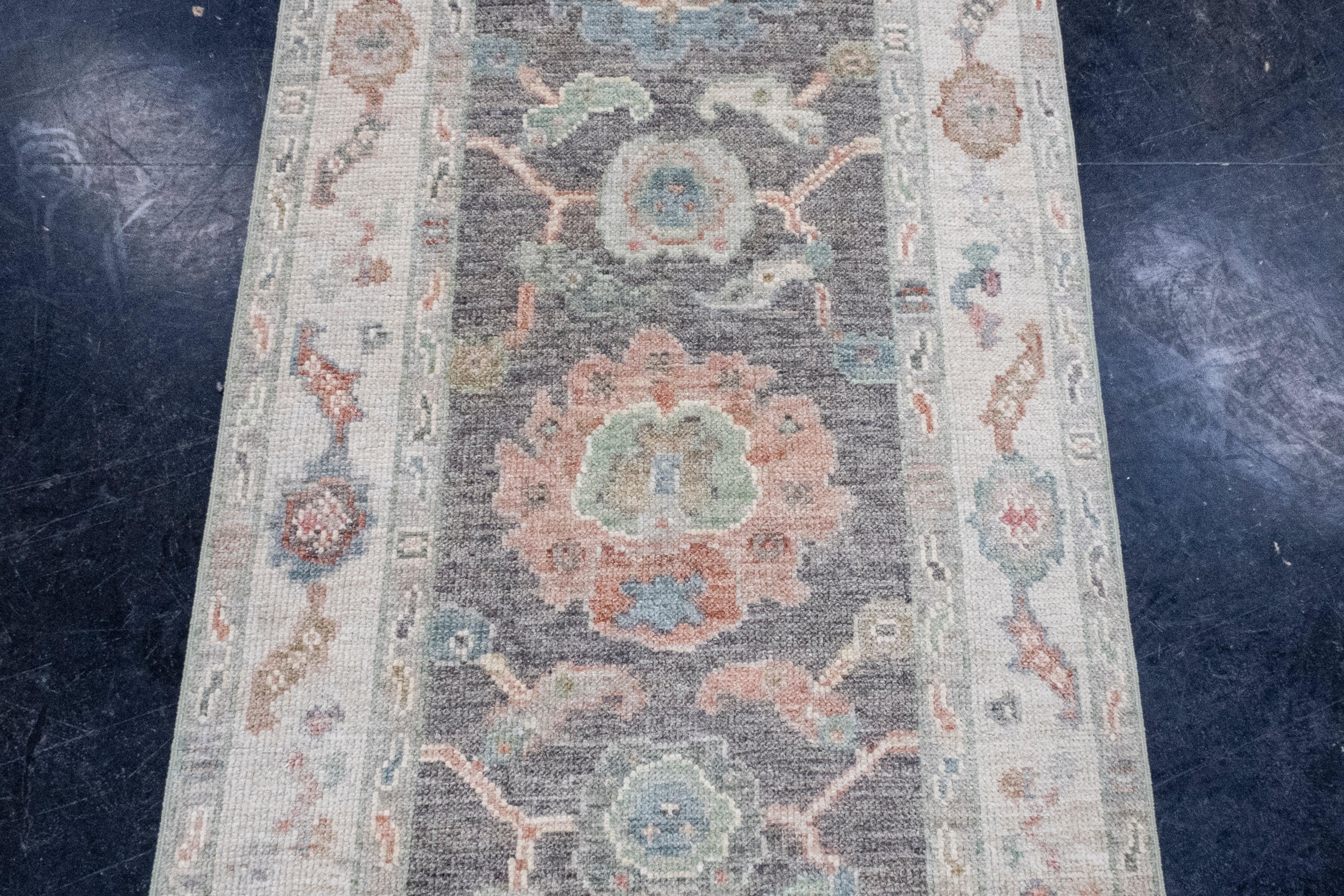 Tappeto Oushak Runner Turco 2'9