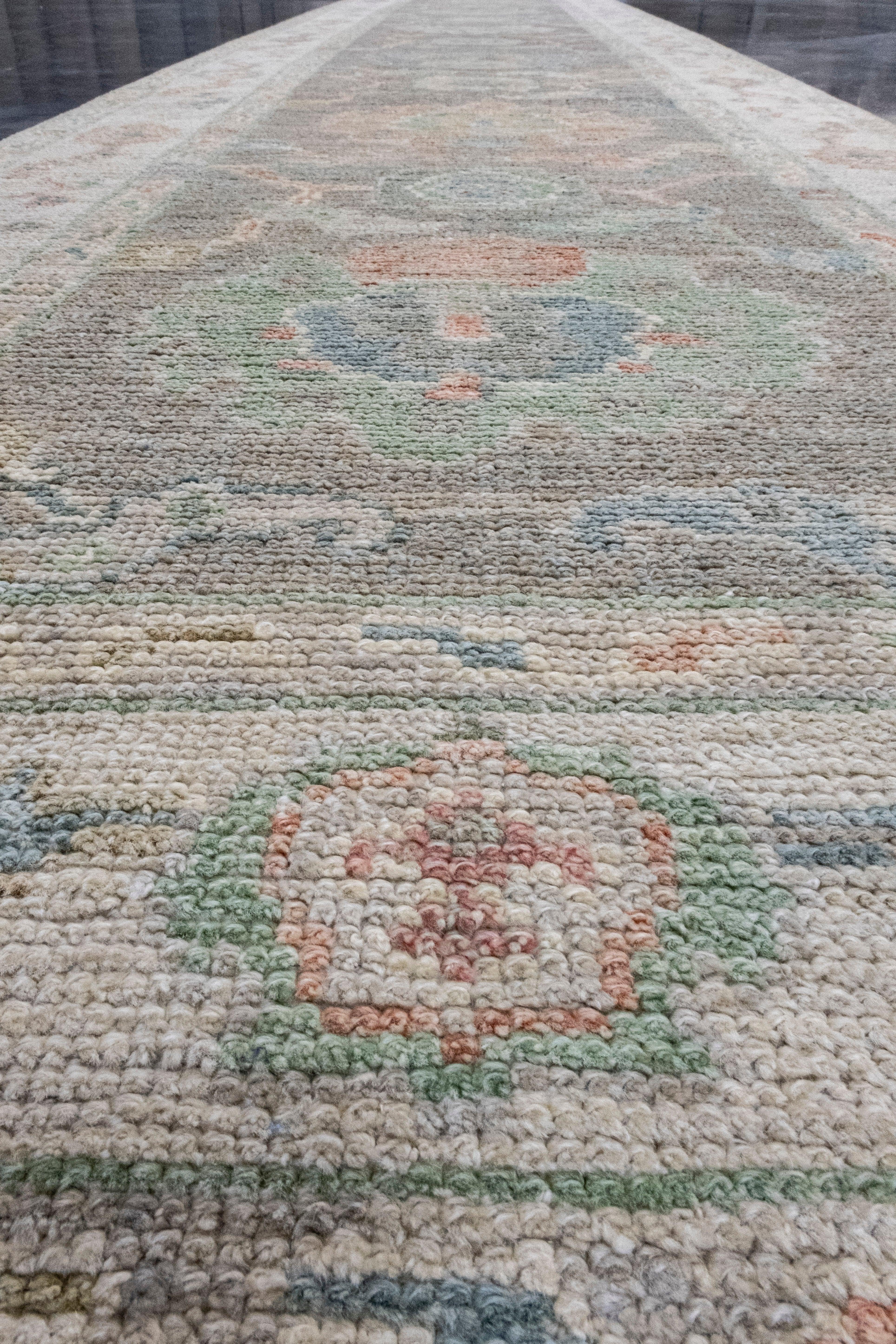 Tappeto Oushak Runner Turco 2'9