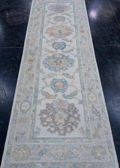 Turkish Oushak Runner Rug 2'9" x 8'1" #16393