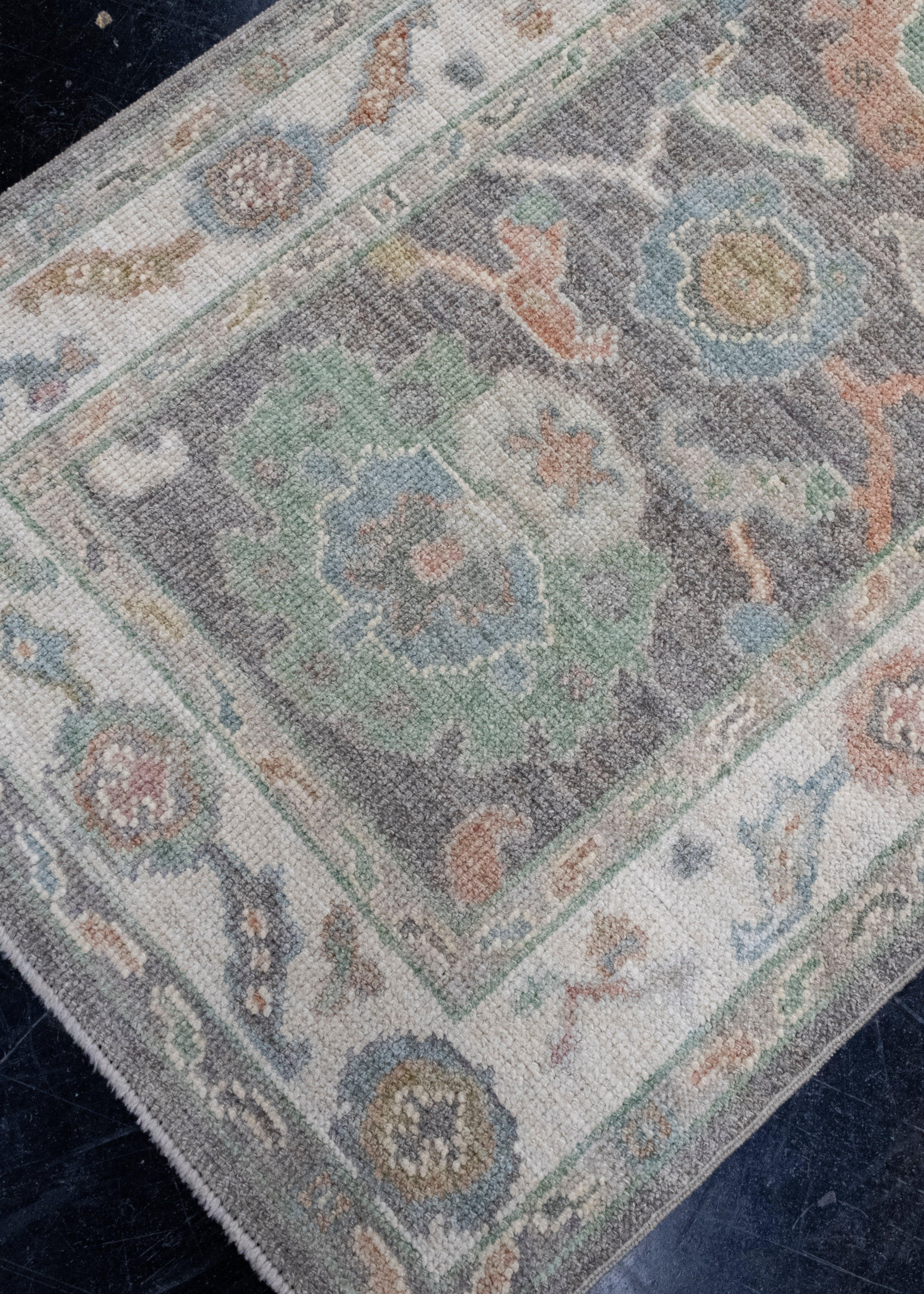 Tappeto Oushak Runner Turco 2'9