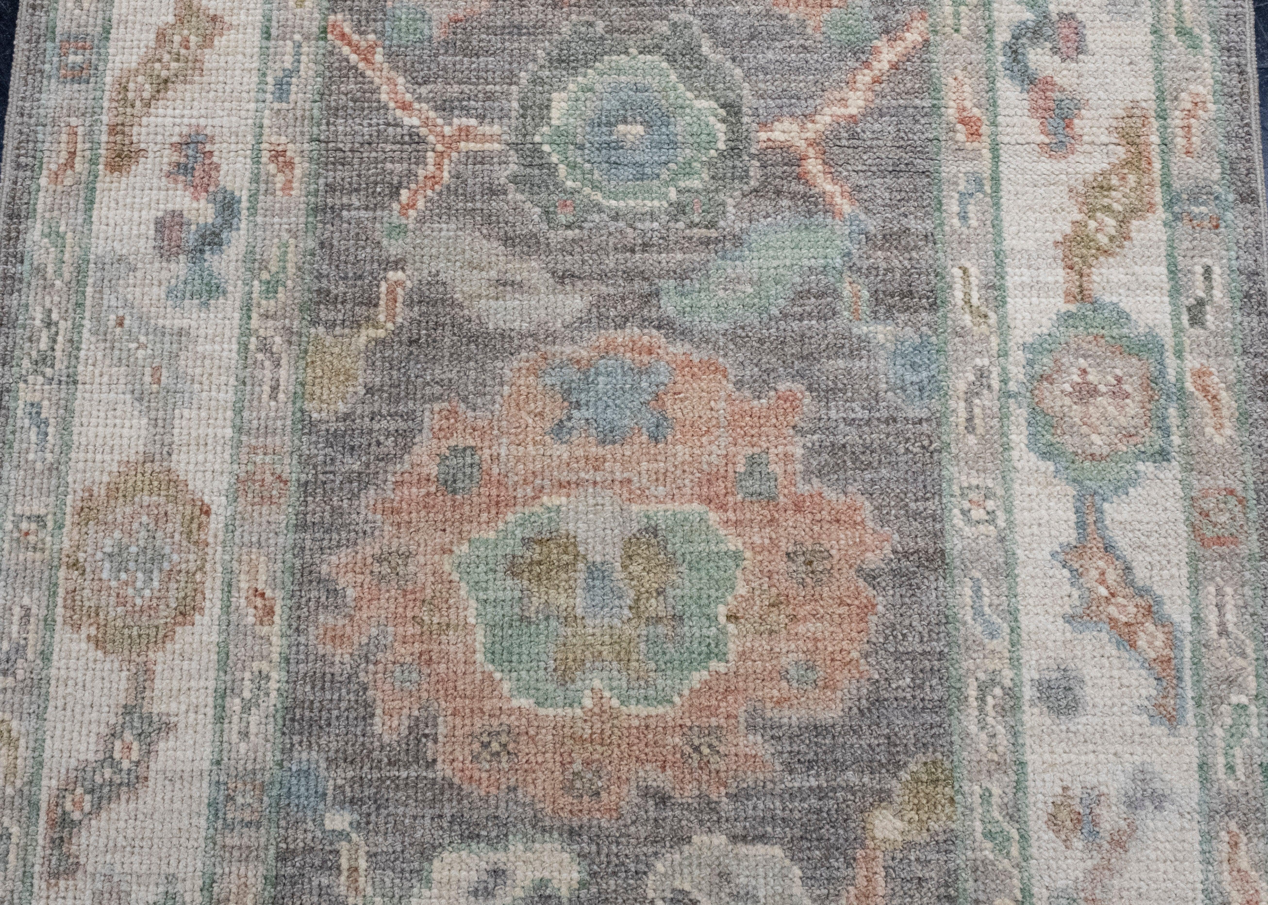 XXI secolo e contemporaneo Tappeto Oushak Runner Turco 2'9