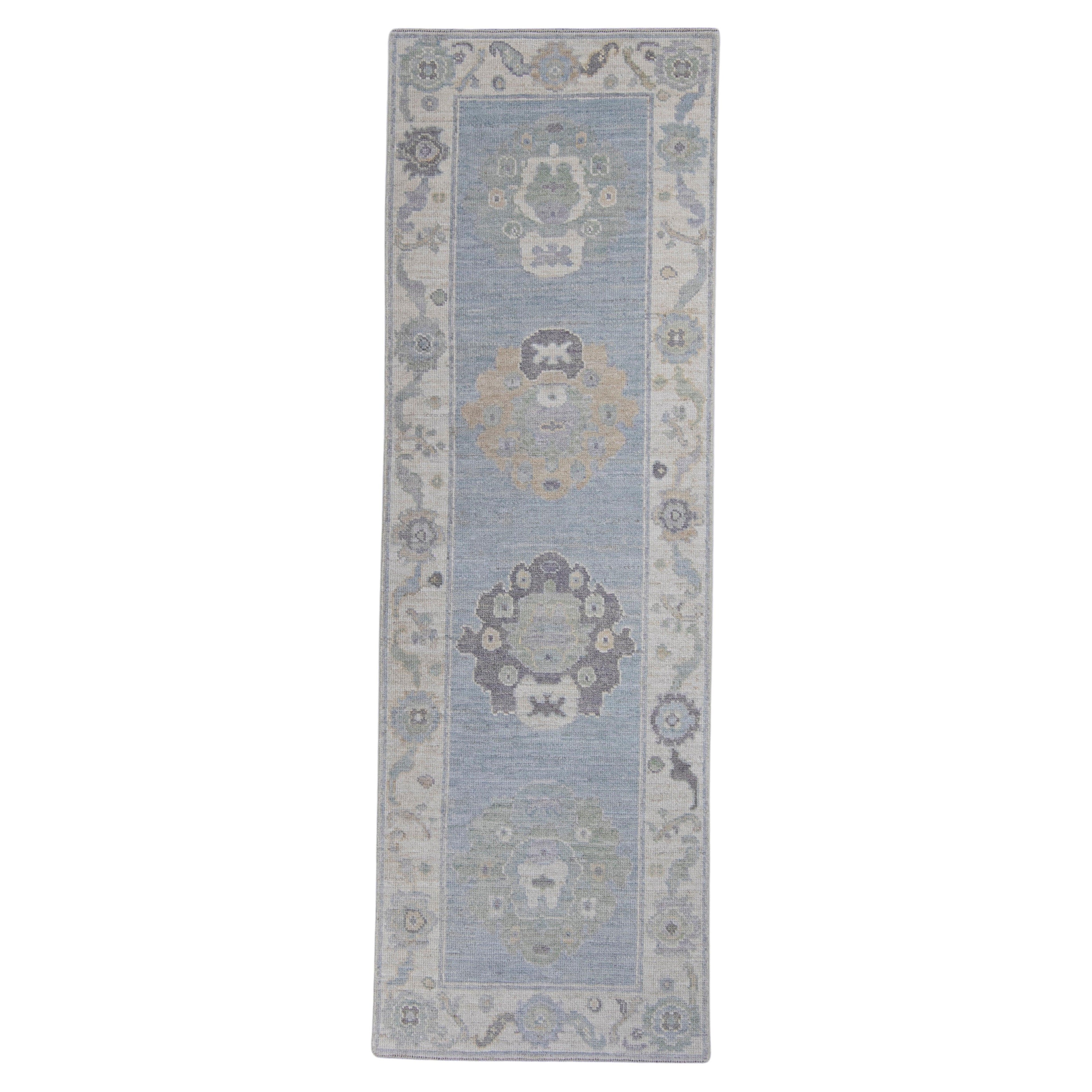 Tappeto Oushak Runner turco 2'9" x 8'4" #16169