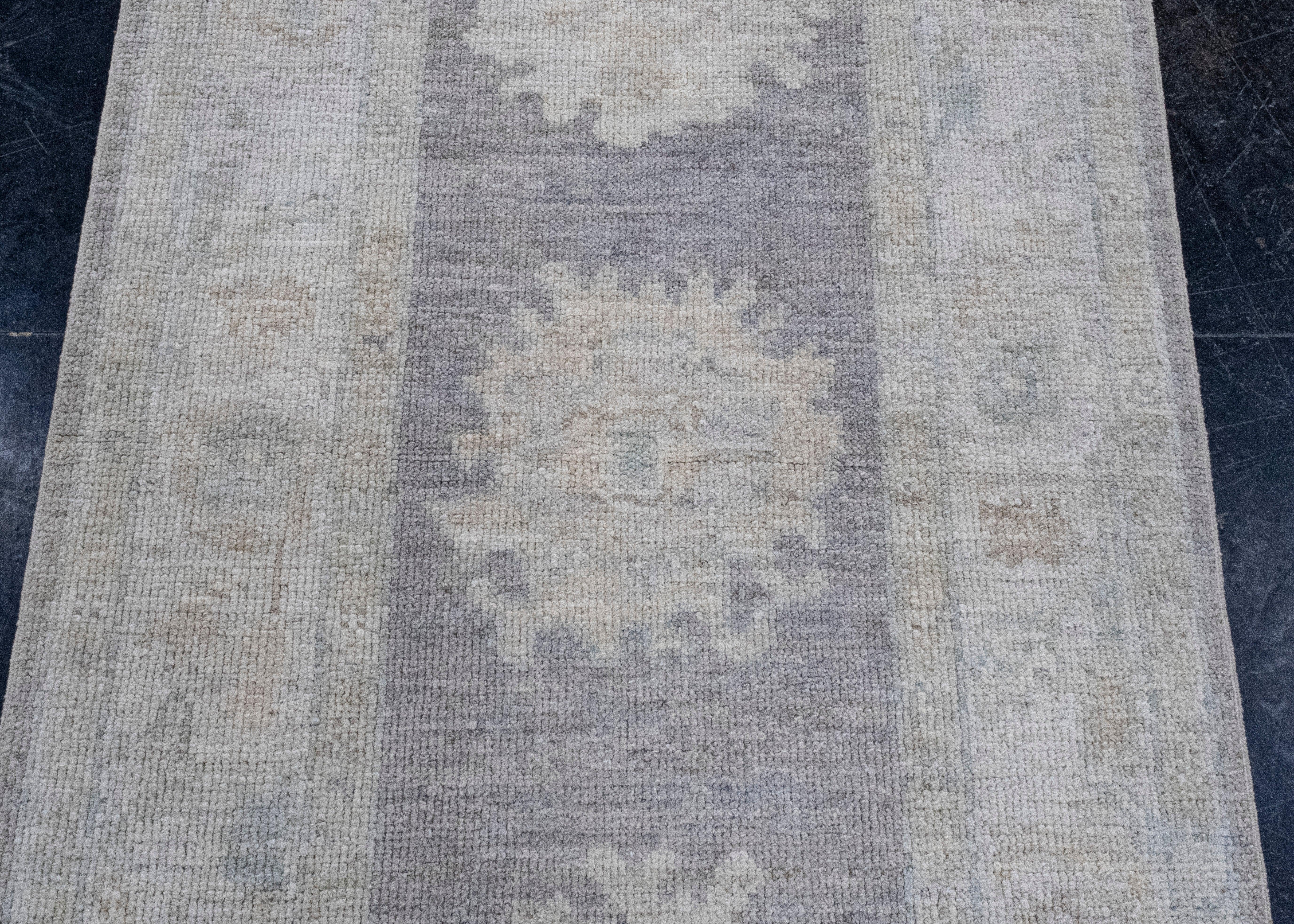 Wool Turkish Oushak Runner Rug 2'9