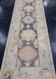 Turkish Oushak Runner Rug 2'9" x 8'7" #16640