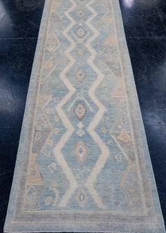 Turkish Oushak Runner Rug 2'9" x 9'7" #16685