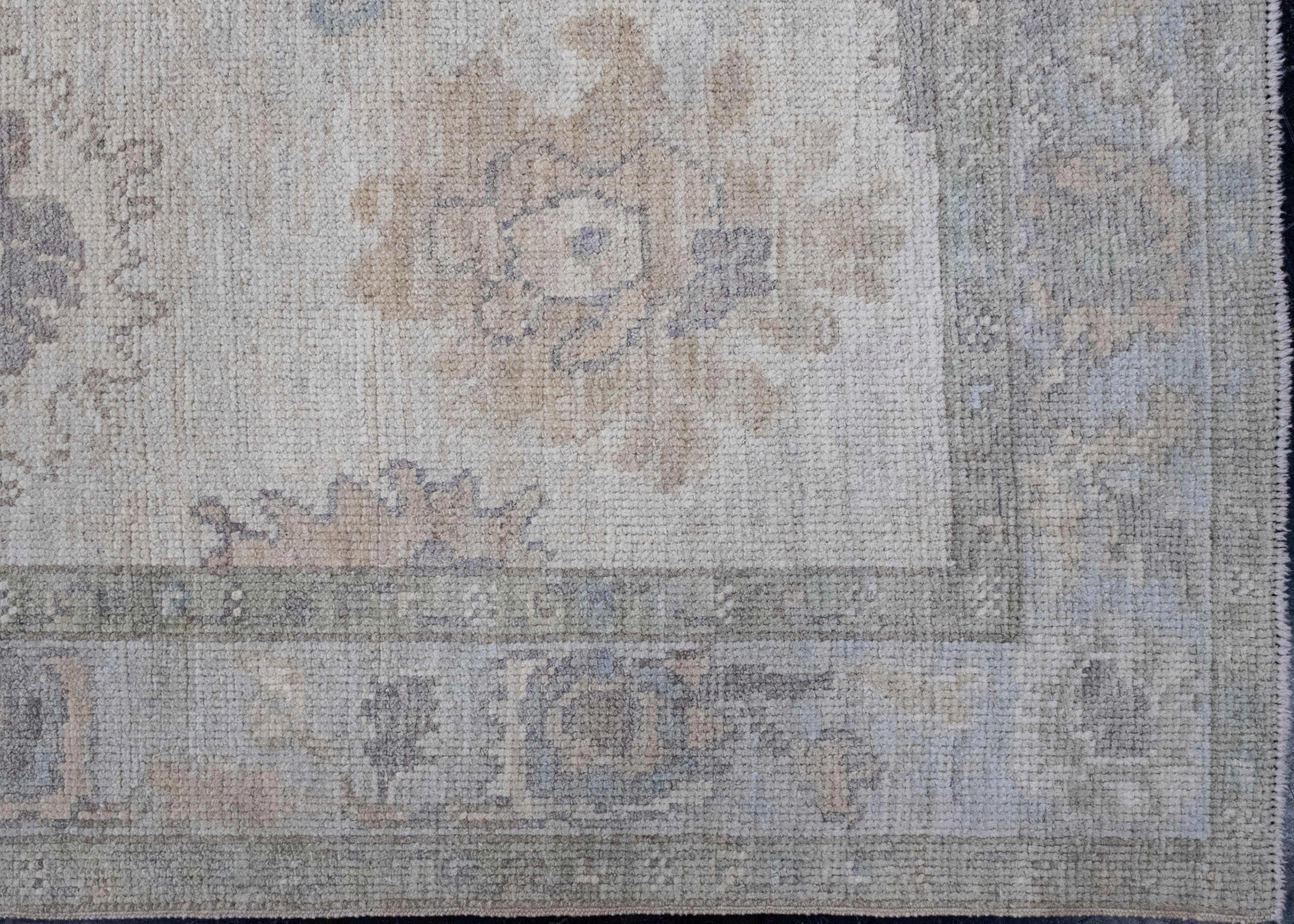 Alfombra turca Oushak #16595 Anudado a mano en venta