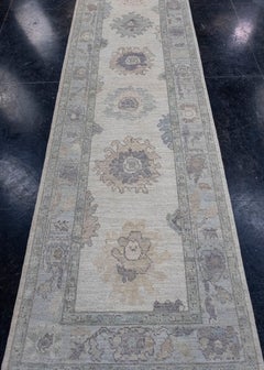 Turkish Oushak Runner Rug 3' x 10'1" #16373