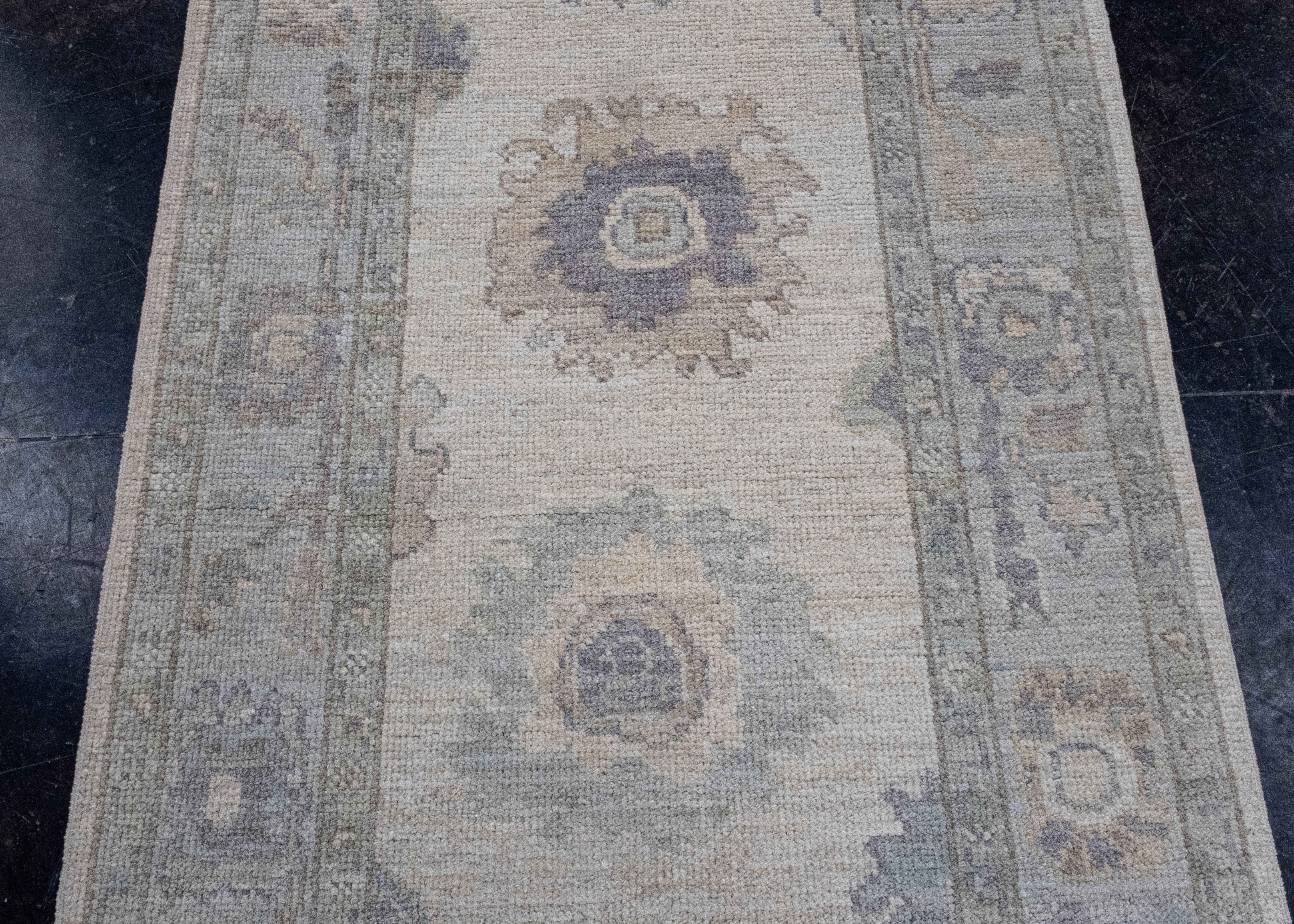 Türkischer Oushak-Läufer 3' x 10'1