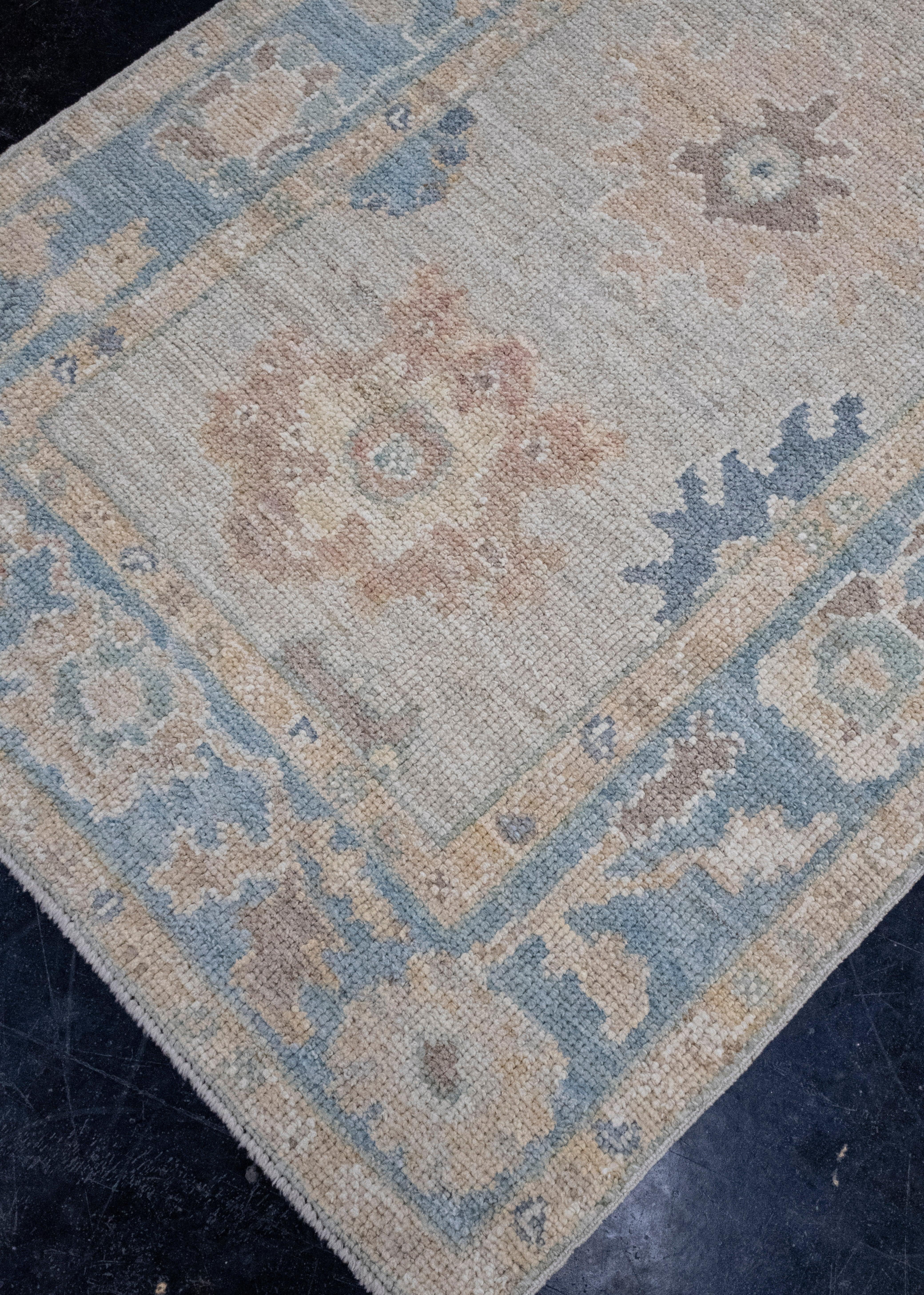 Türkischer Oushak-Läufer 3' x 10'2