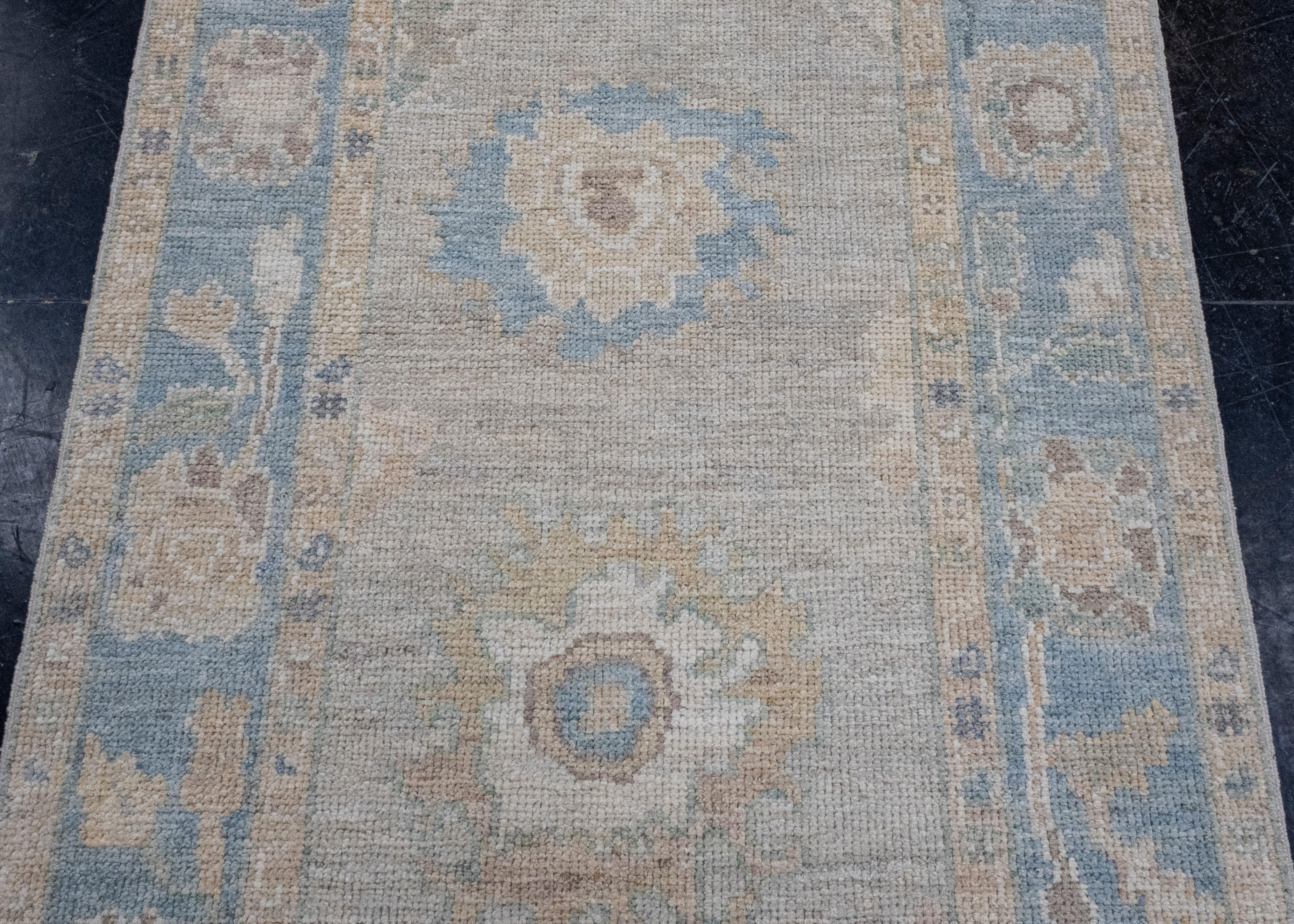 Türkischer Oushak-Läufer 3' x 10'2