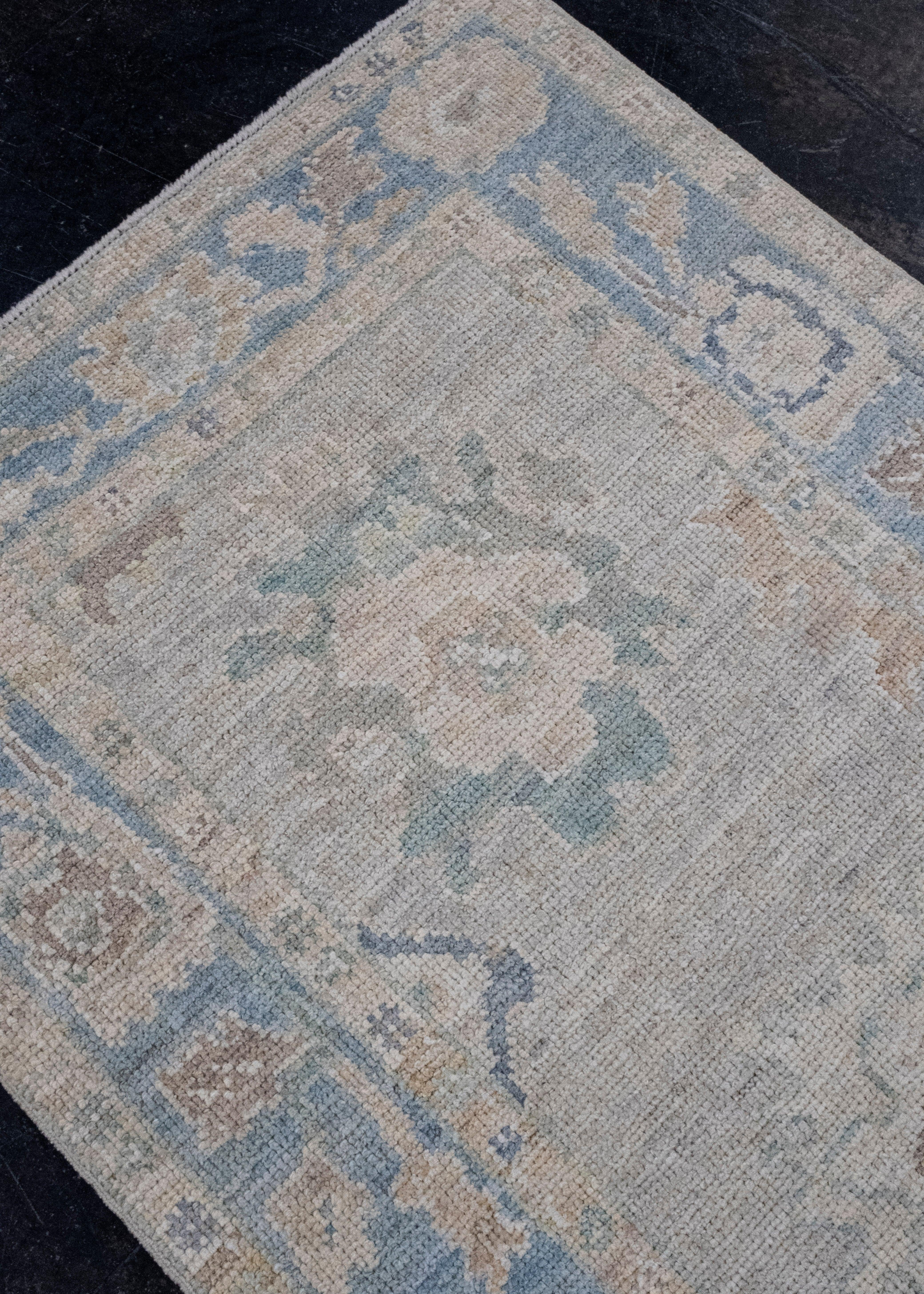 Türkischer Oushak-Läufer 3' x 10'2