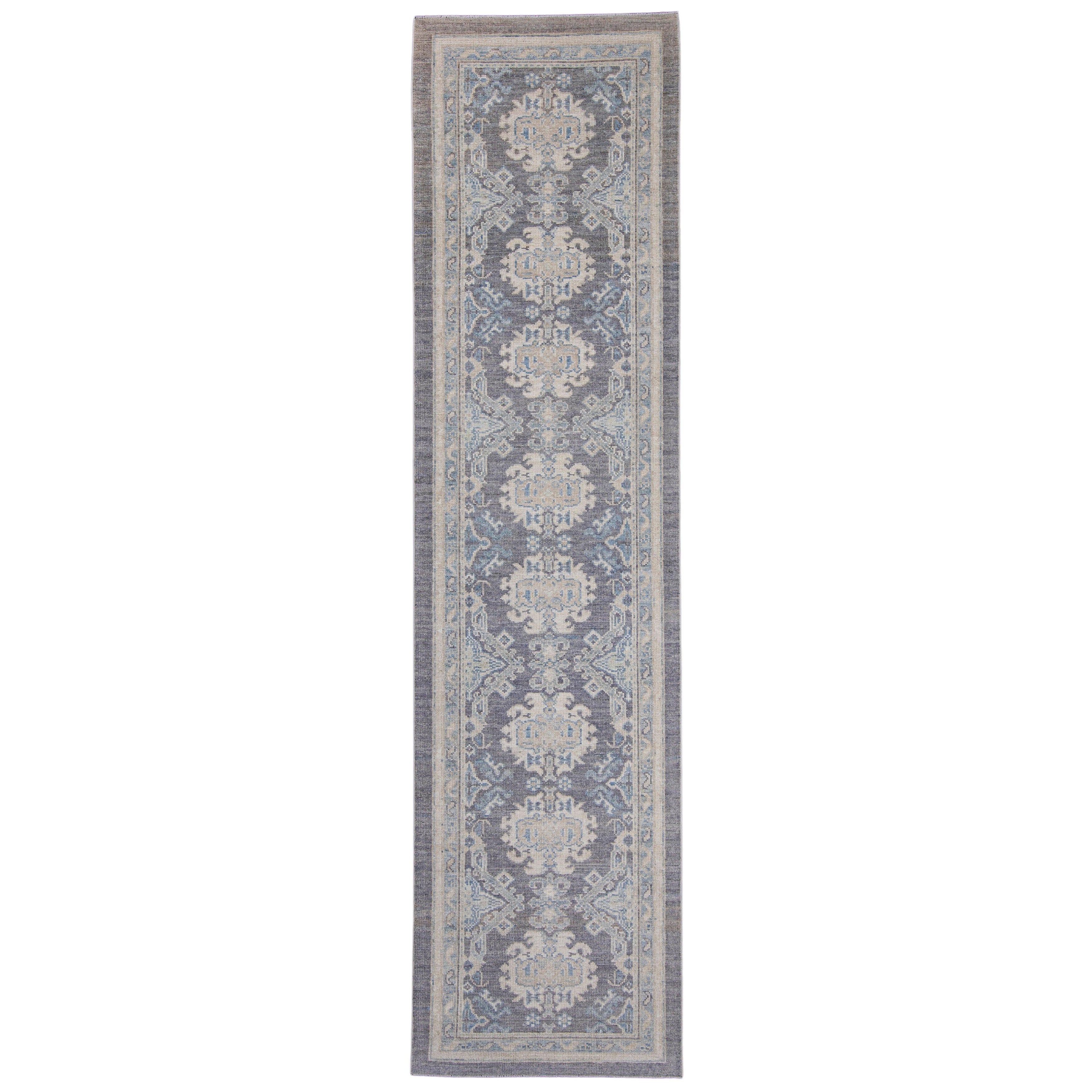Tappeto Oushak Runner turco 3' x 11'11" #16272