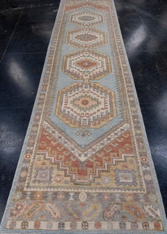 Turkish Oushak Runner Rug 3' x 12'8" #16725