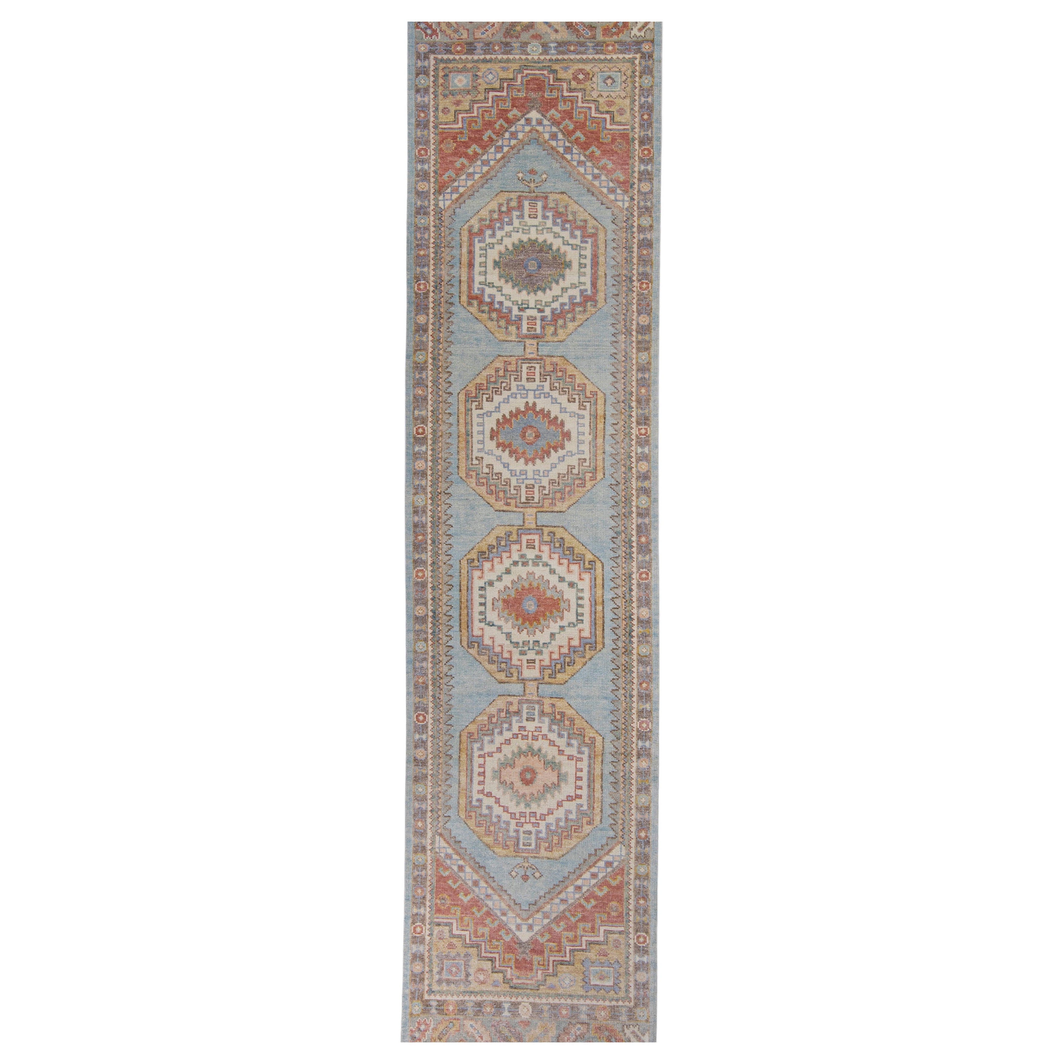 Tappeto Oushak Runner turco 3' x 12'8" #16725