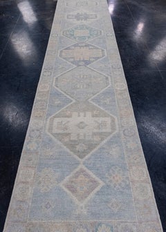 Turkish Oushak Runner Rug 3' x 16'2" #16559