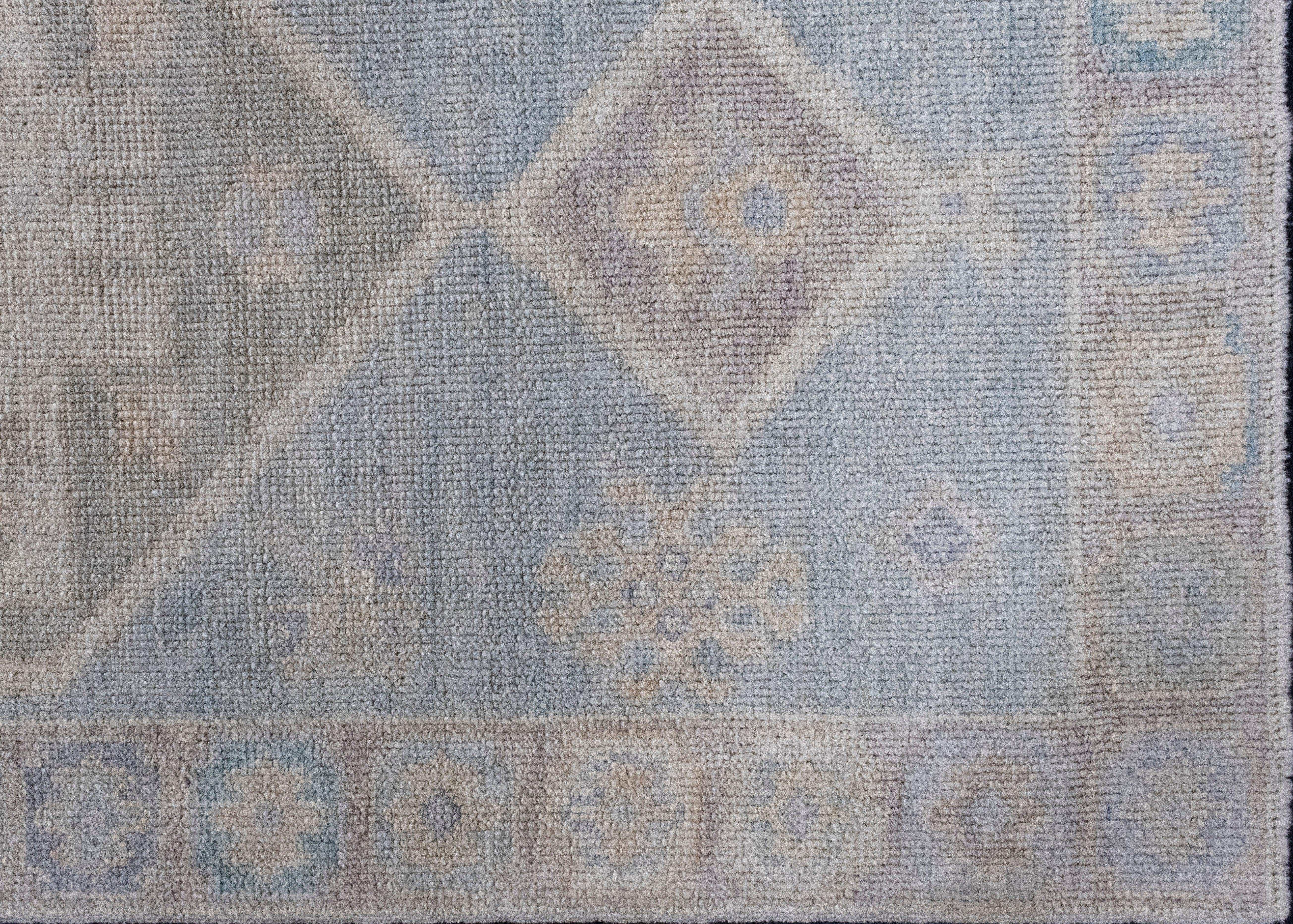 Turkish Oushak Runner Rug 3' x 16'2